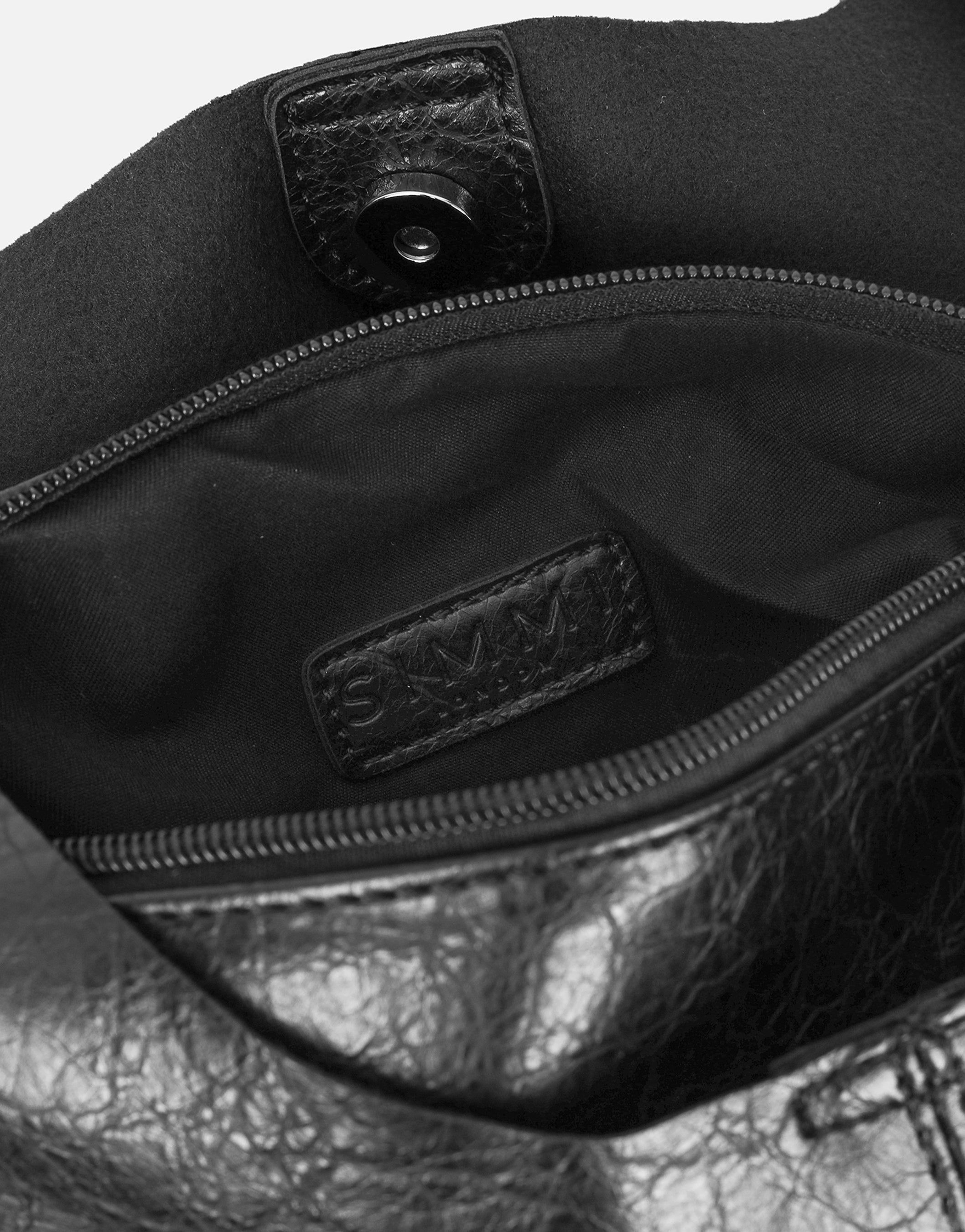 Abina Black Soft Hobo Shoulder Bag