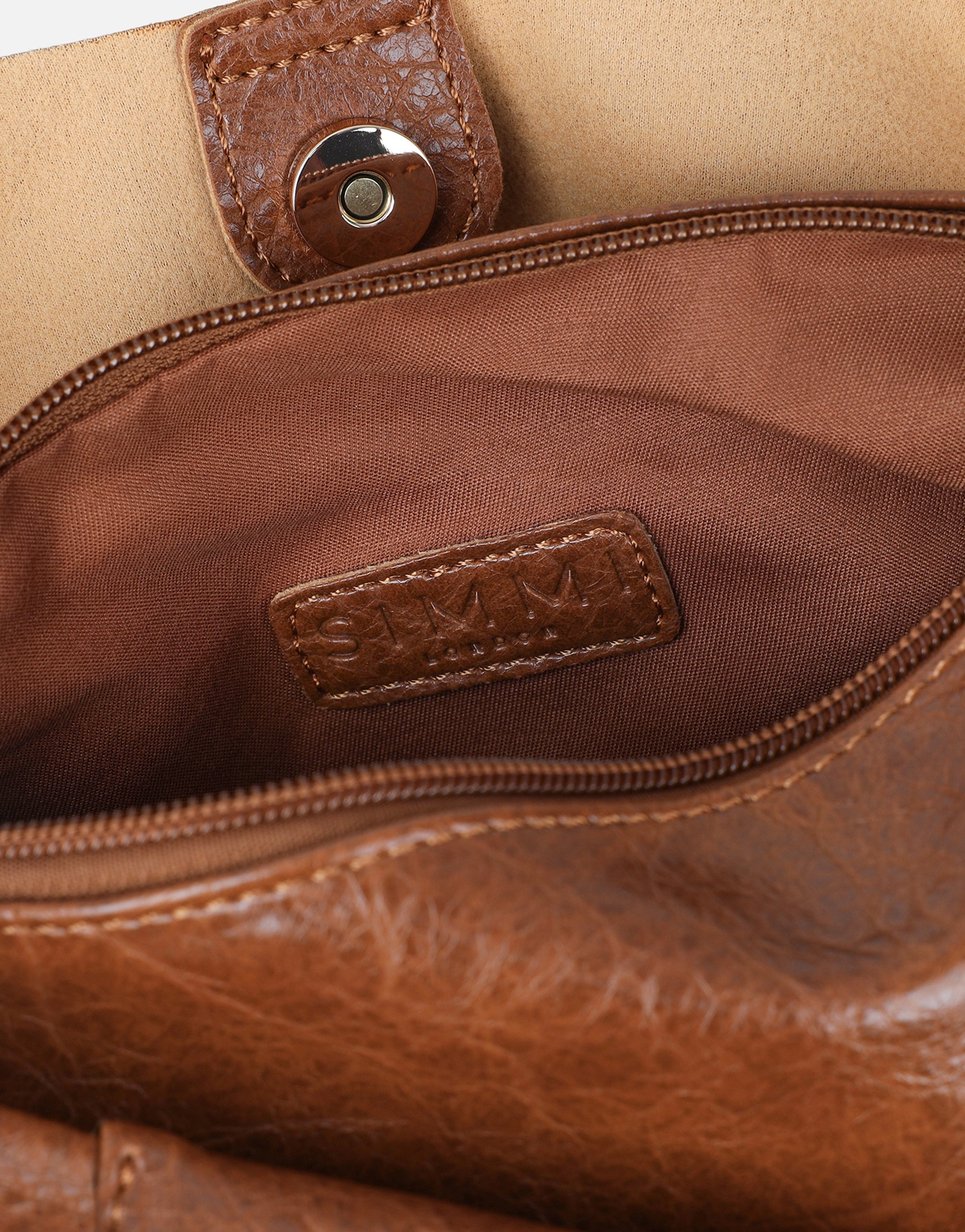 Abina Dark Tan Soft Hobo Shoulder Bag