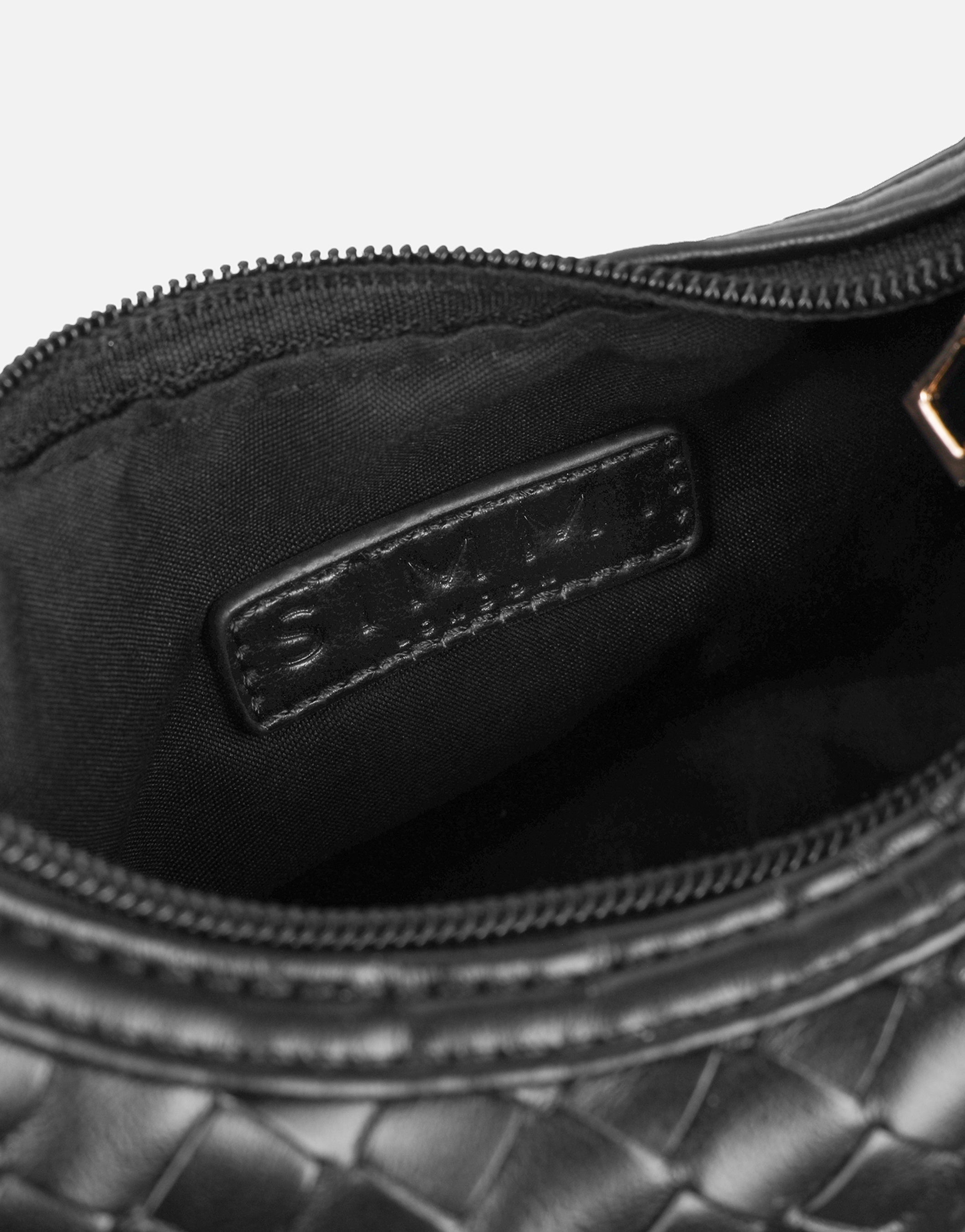 Albany Black Woven Mini Bag