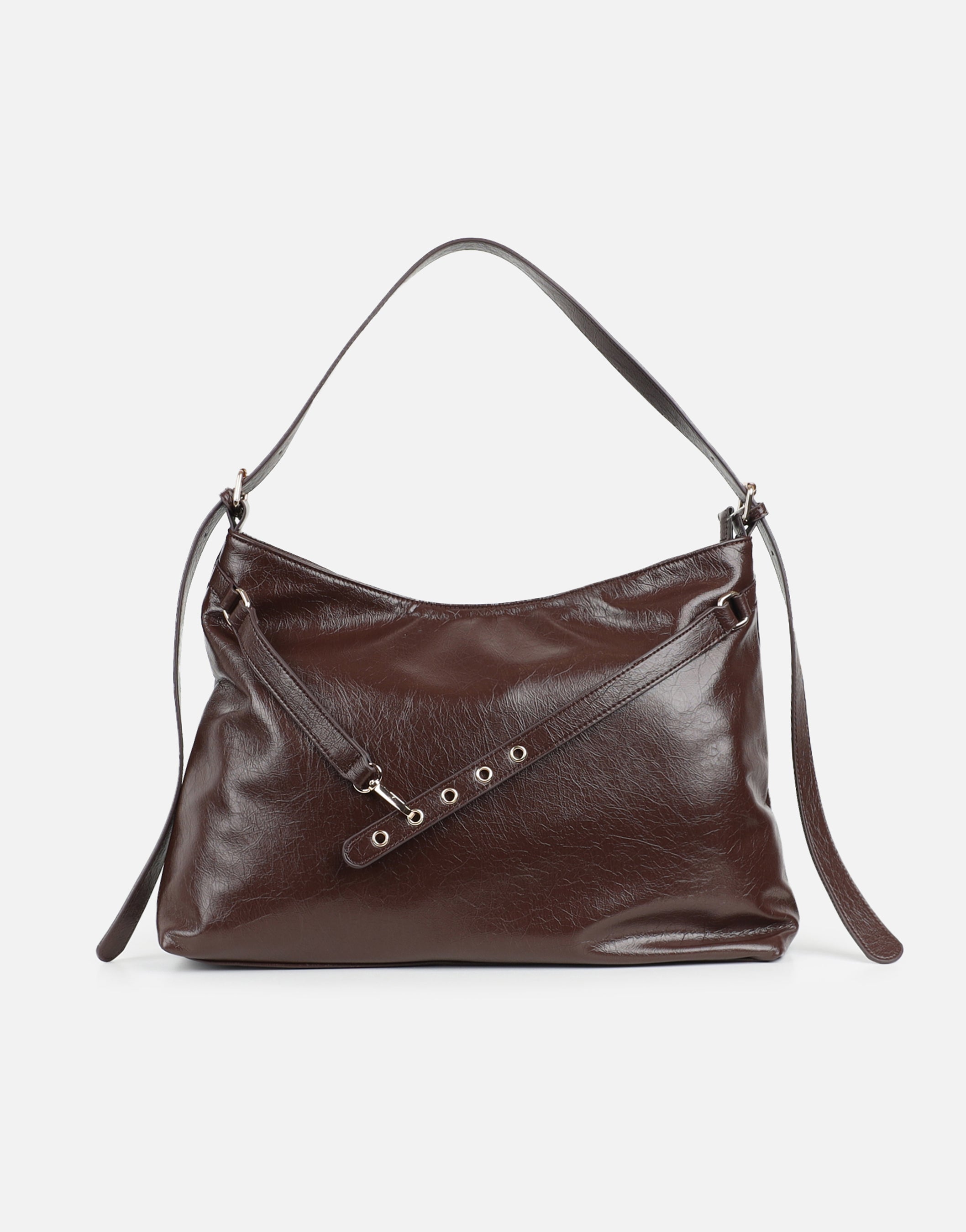 Artemis Large Brown Shoulder Bag