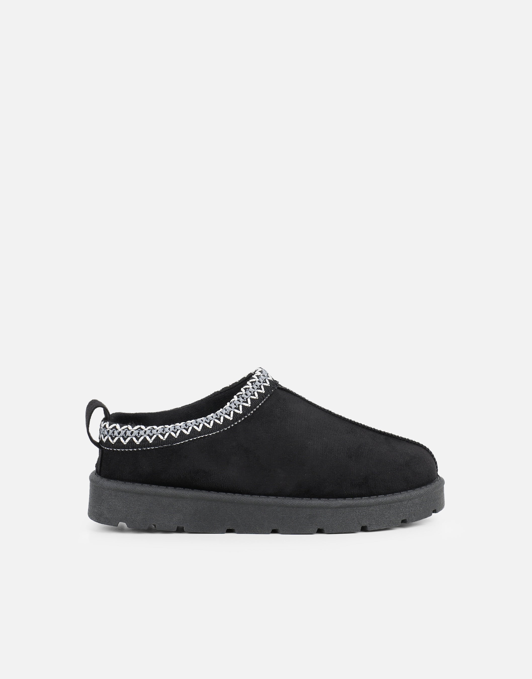Cally Black Slippers