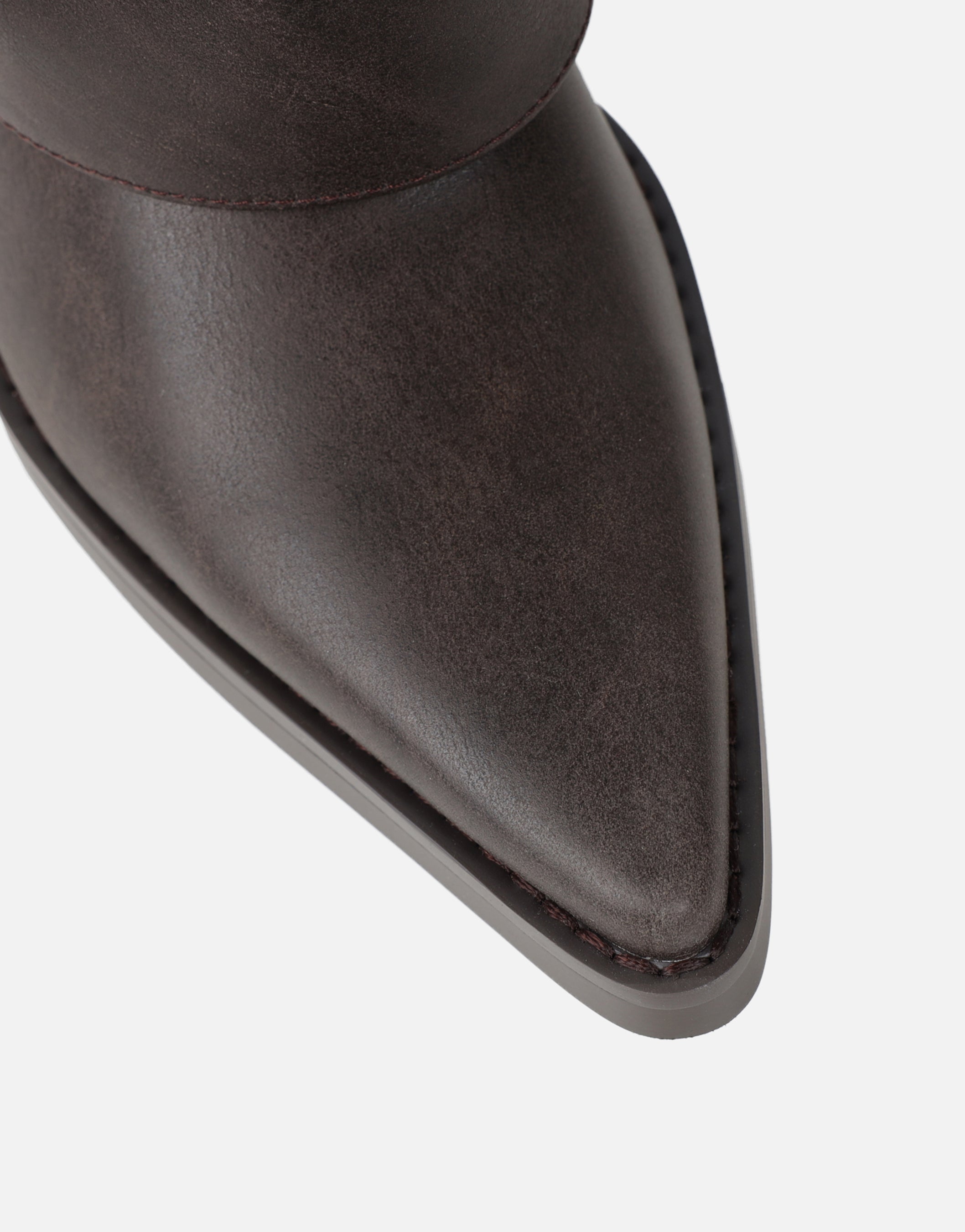 Kiarra Brown Western Foldover Heeled Boots