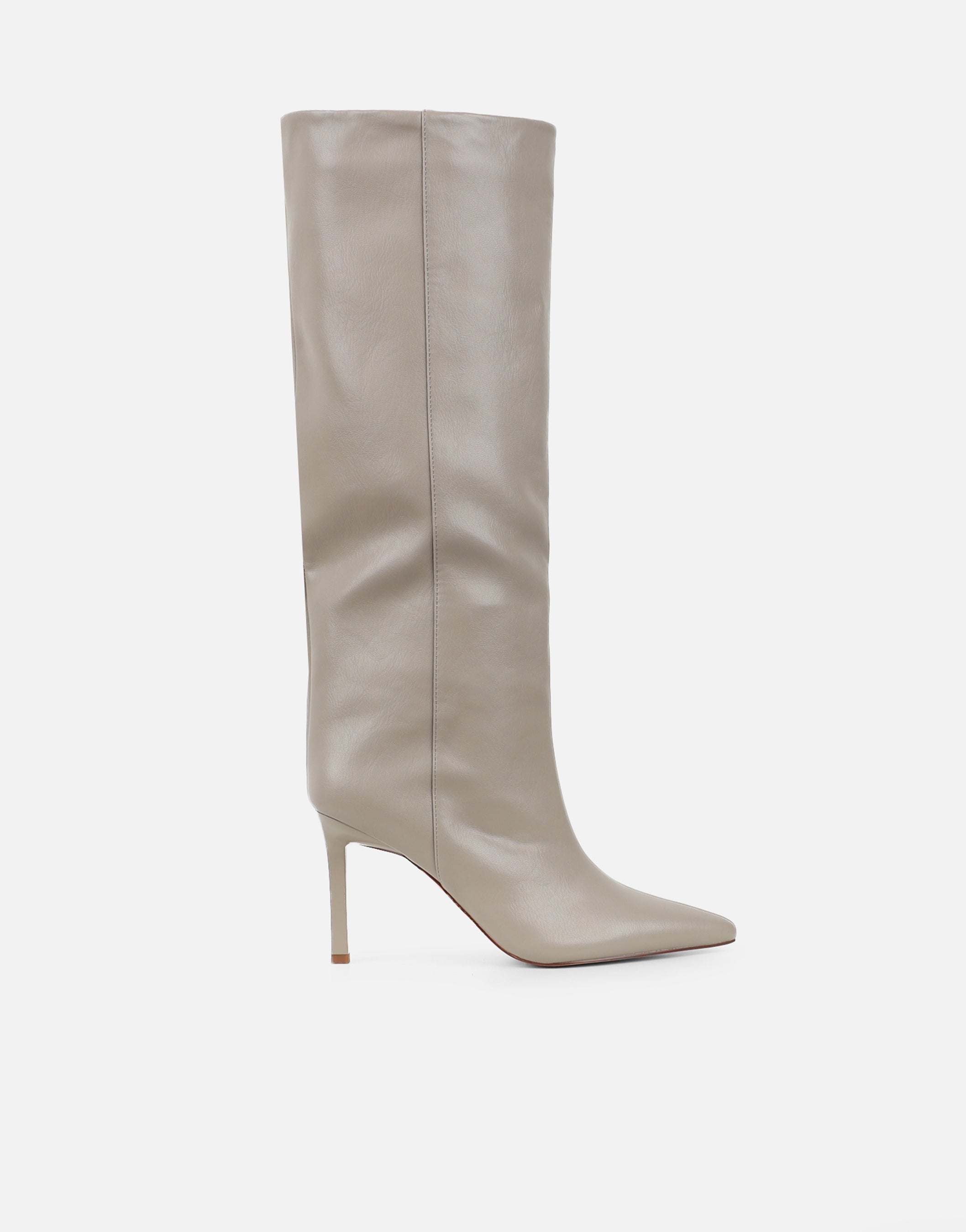 Miguel Mushroom Knee High Heeled Boots