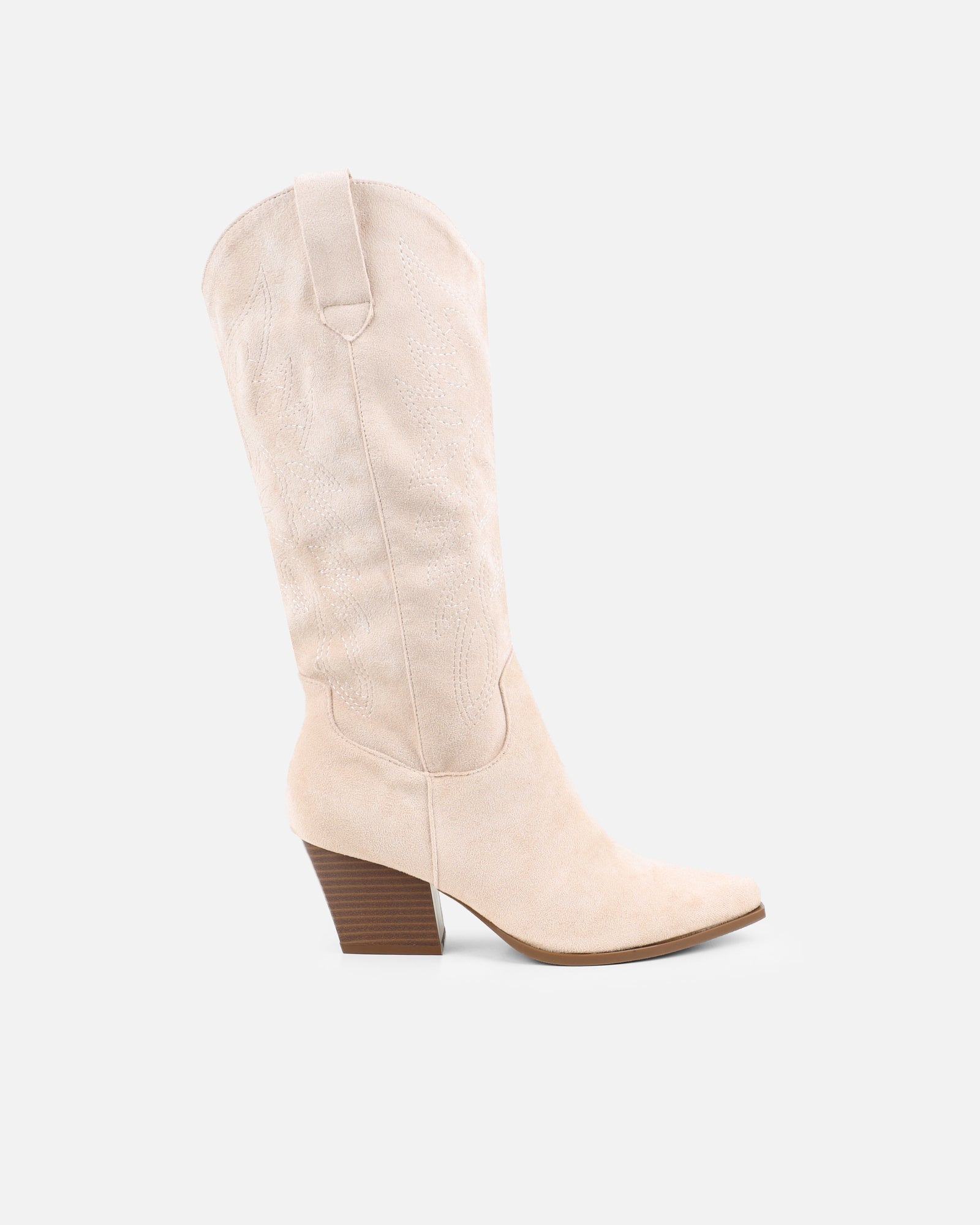 Carter Beige Western Cowboy Boots
