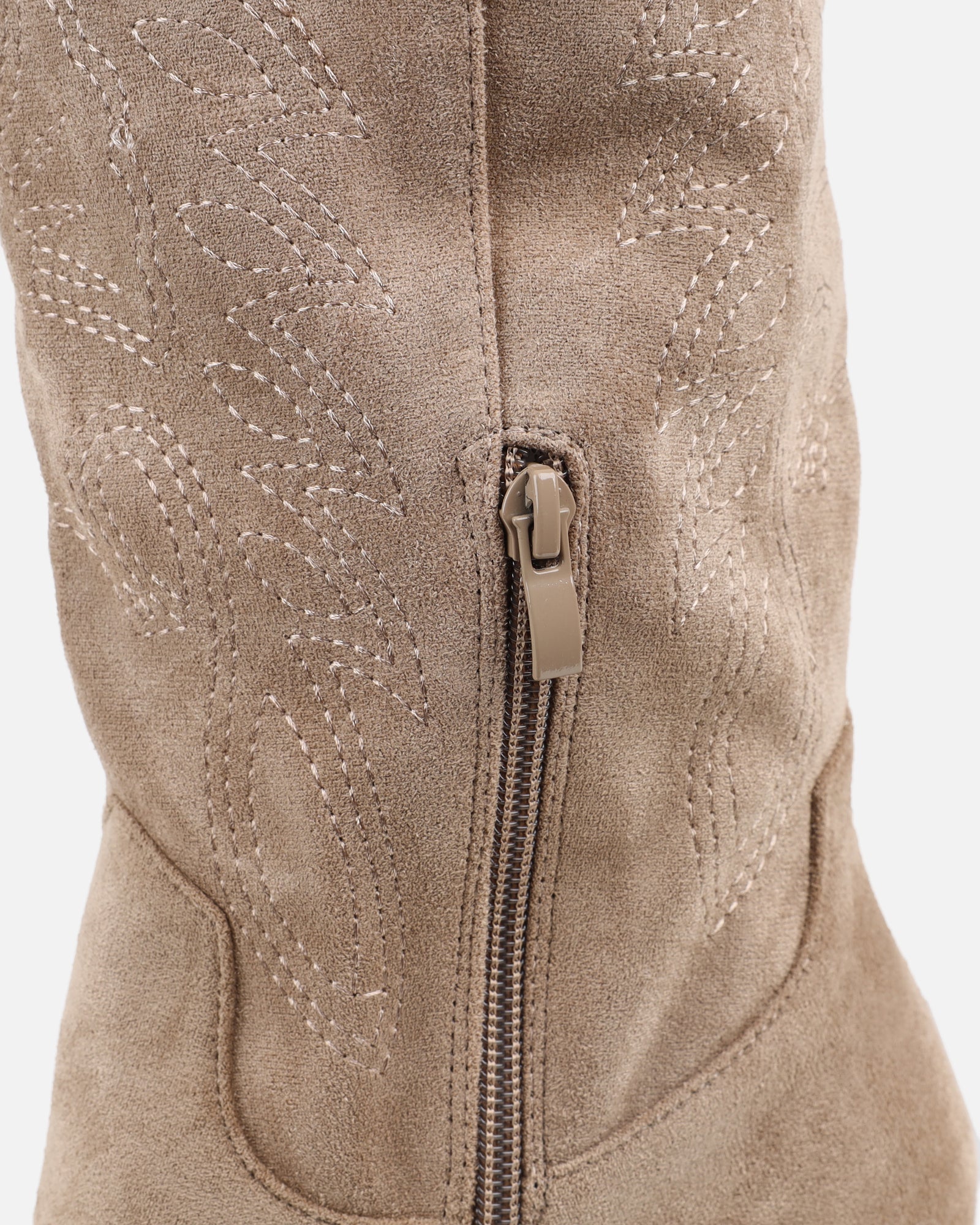 Carter Khaki Western Cowboy Boots