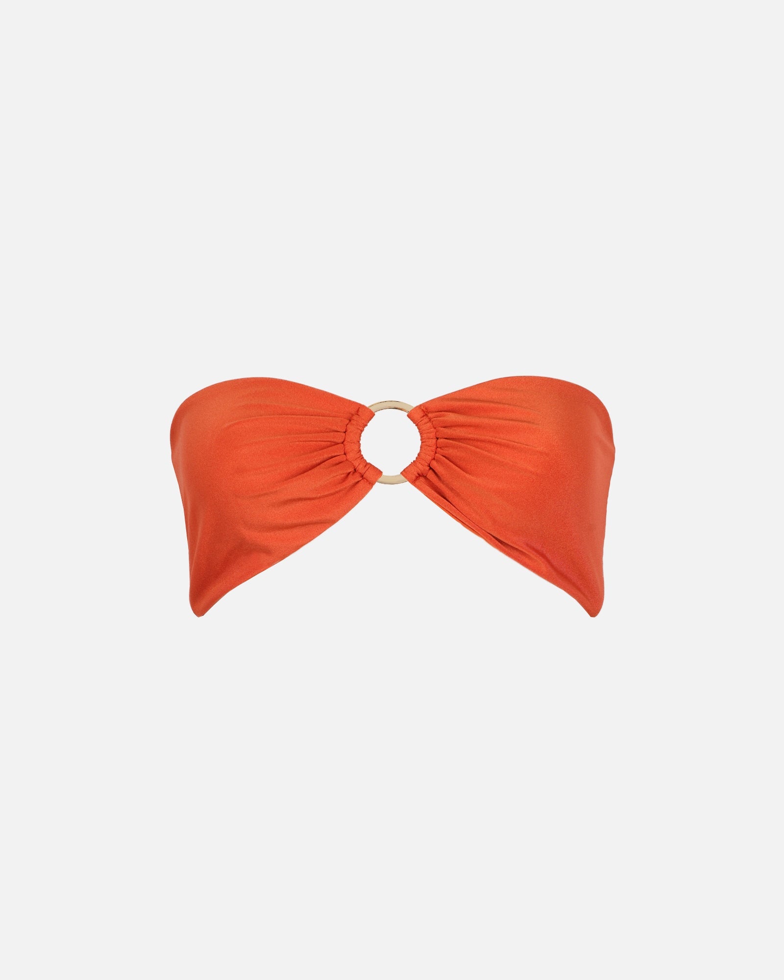 Dolce Orange Satin O Ring Bikini Top