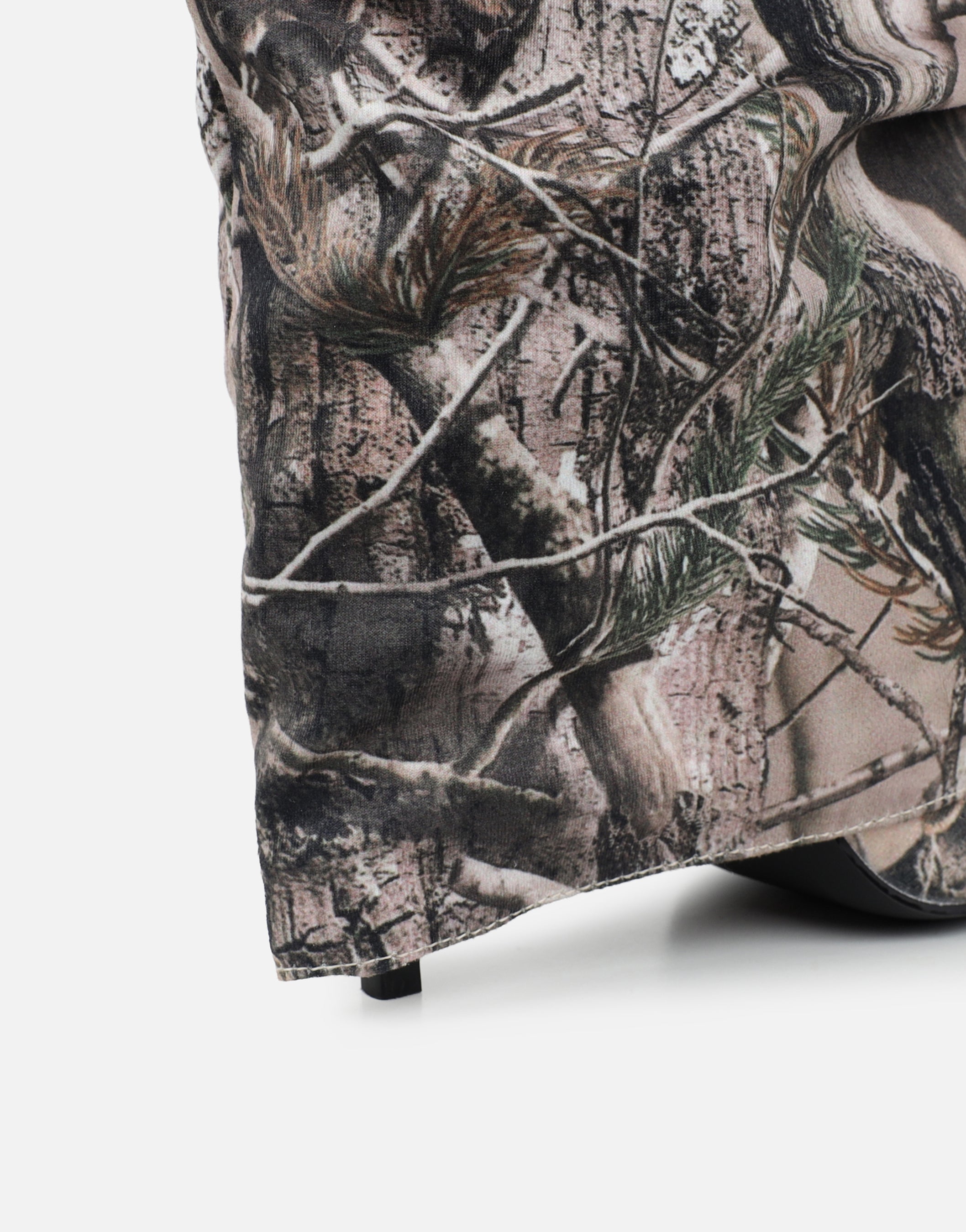 Lukas Natural Print Fold Over Heeled Boots