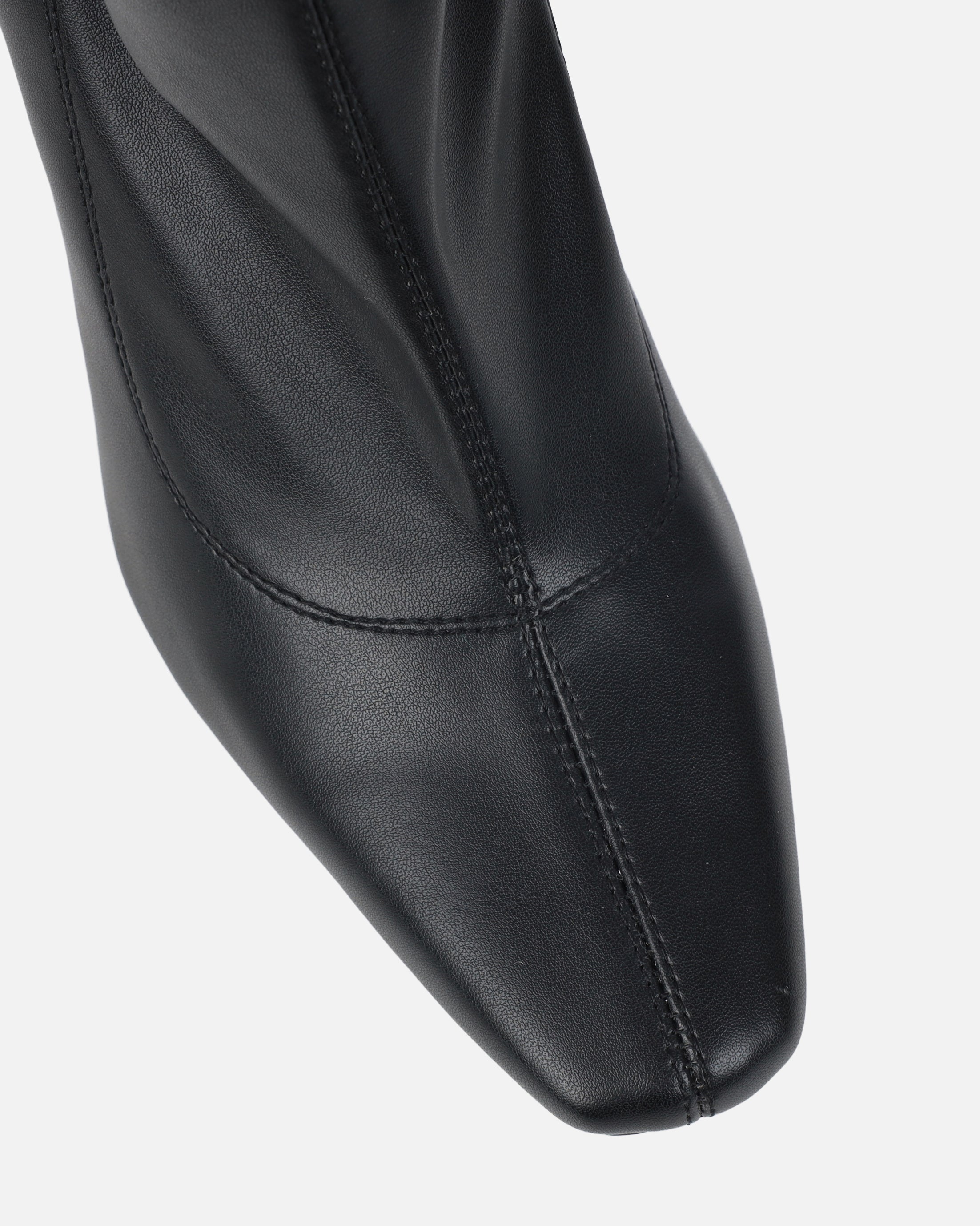 Abel Black Wedge Heeled Ankle Boots