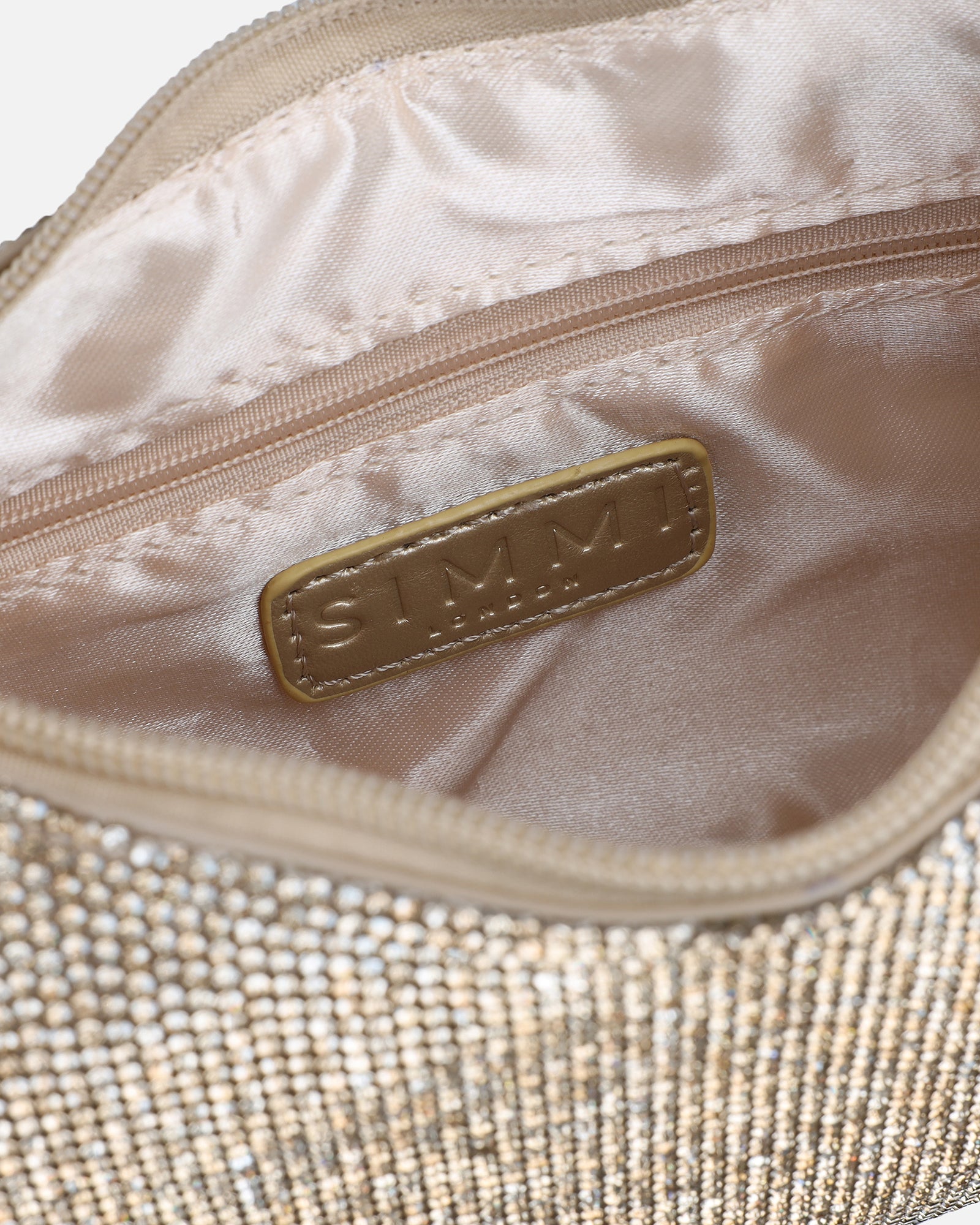 Abilene Gold Diamante Shoulder Bag