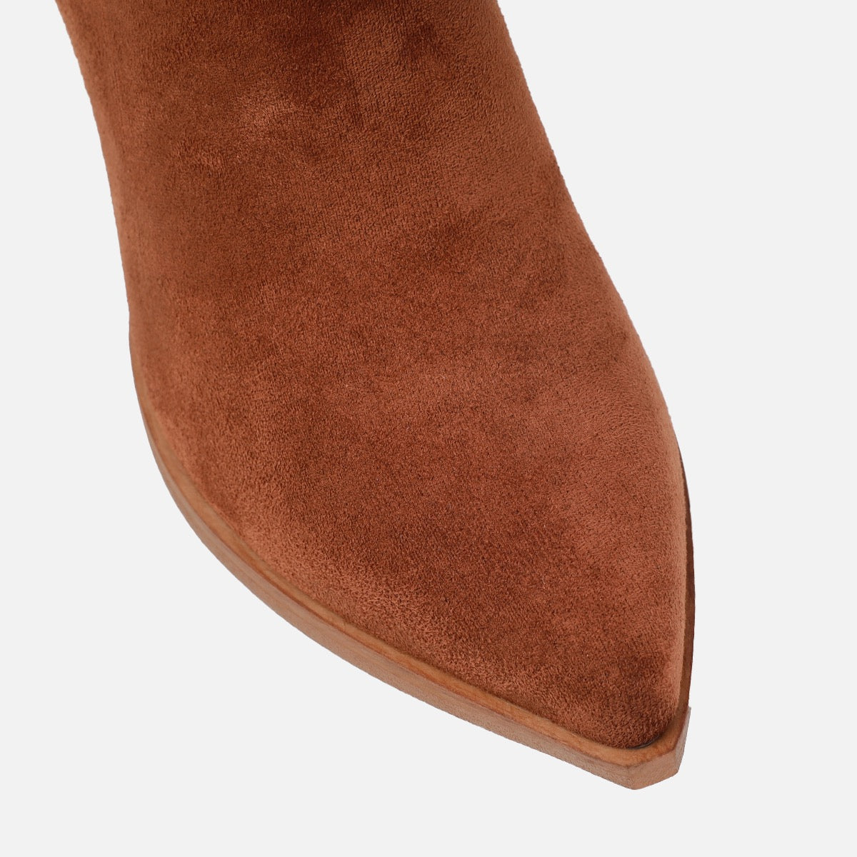 Lasso tan faux suede cowboy western boots