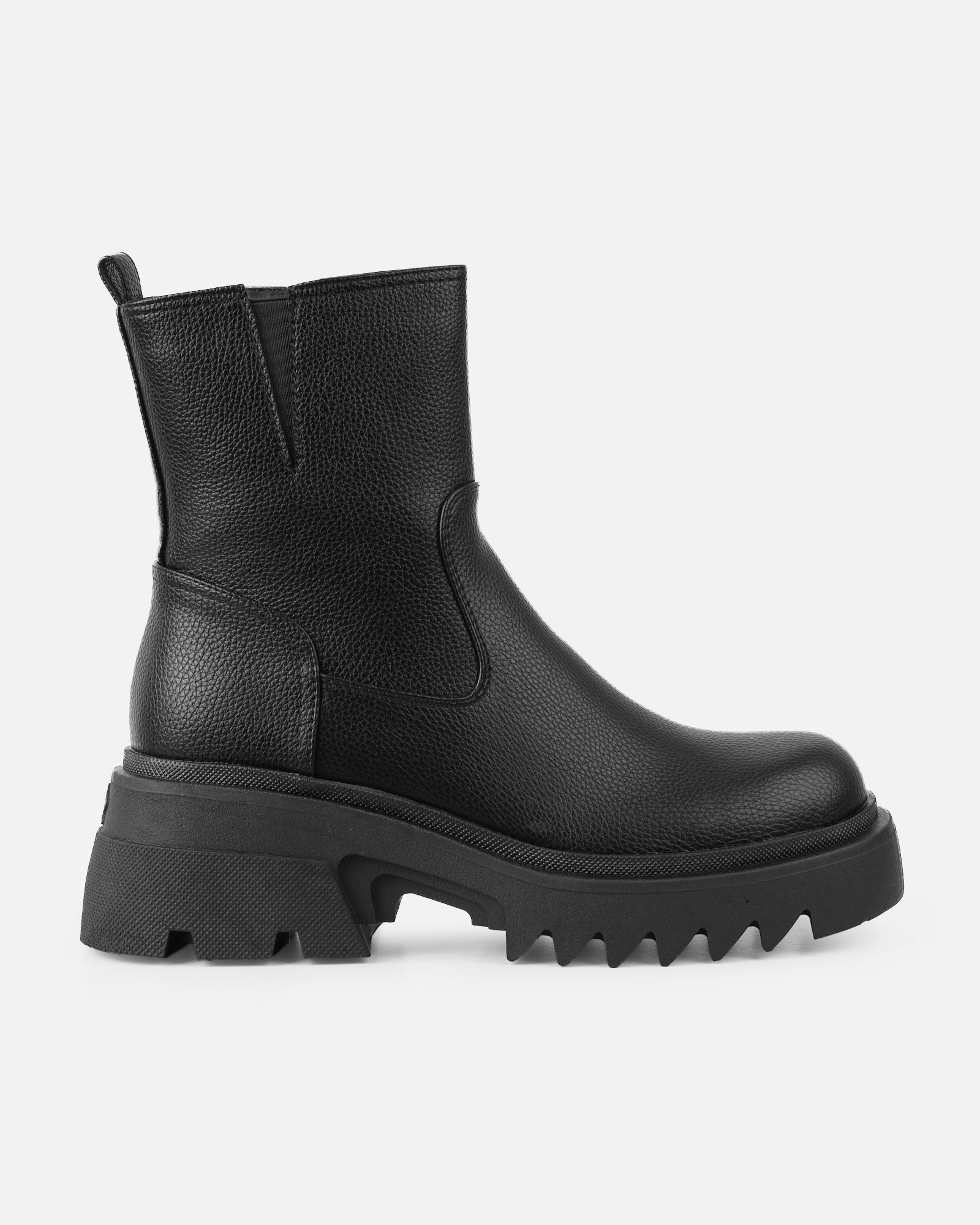 Candace Black Chunky Ankle Boots