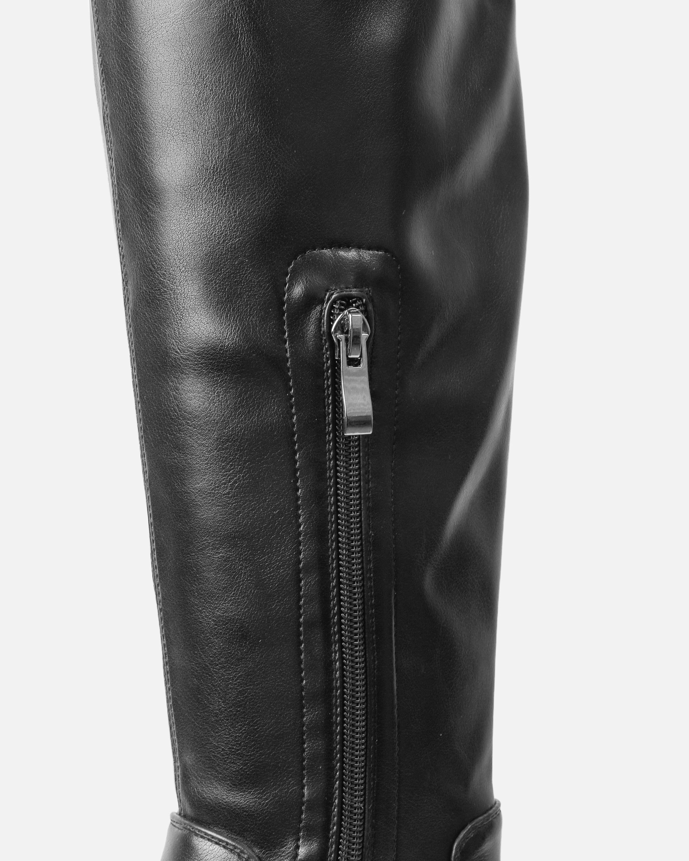 Dustin Black Stretch Flat Over The Knee Boots