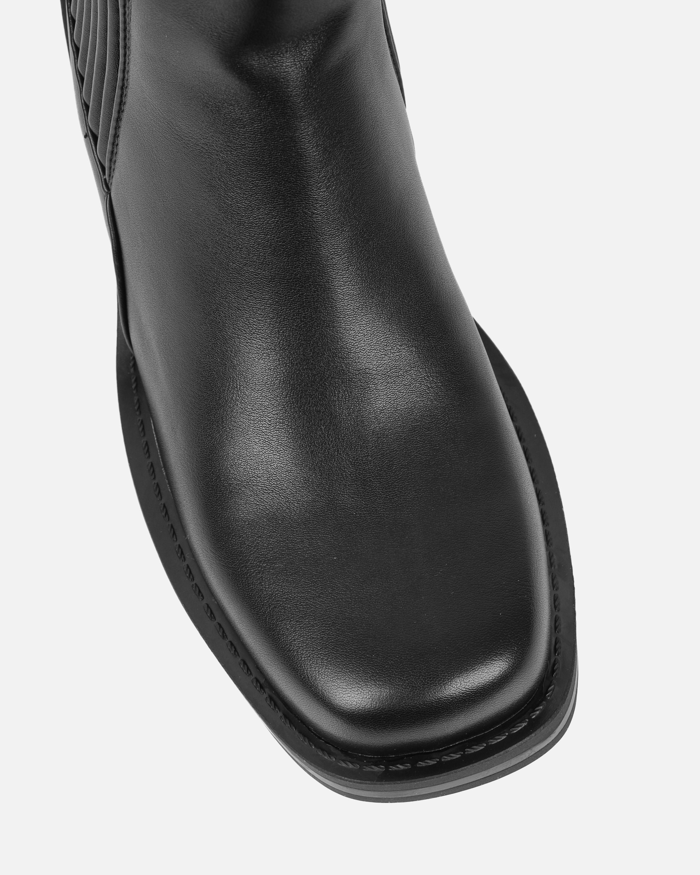 Leroy Black Flat Ankle Boots