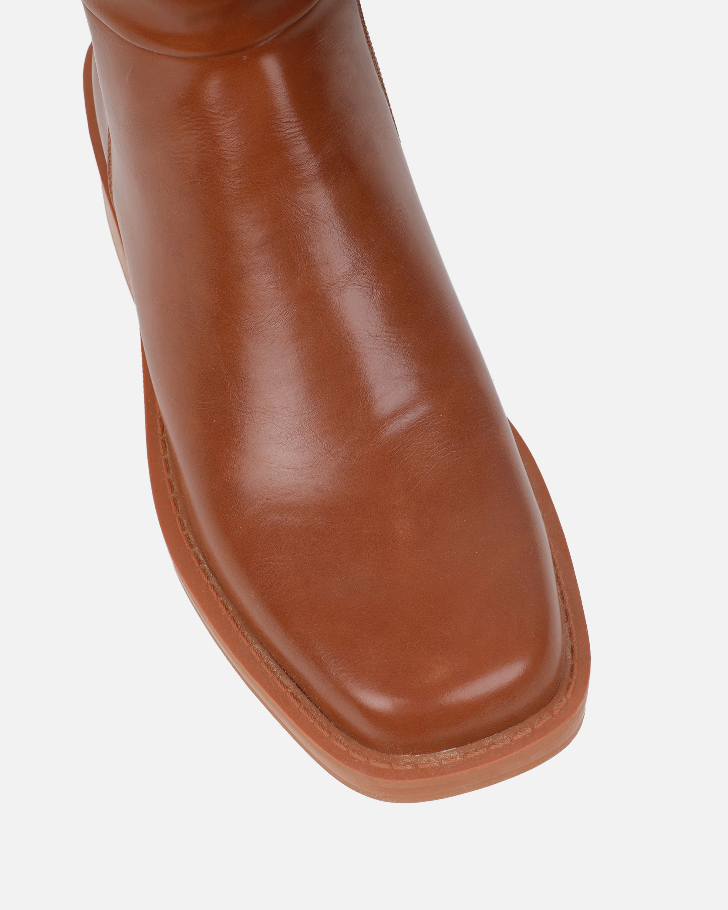 Darell Tan Flat Over The Knee Boots