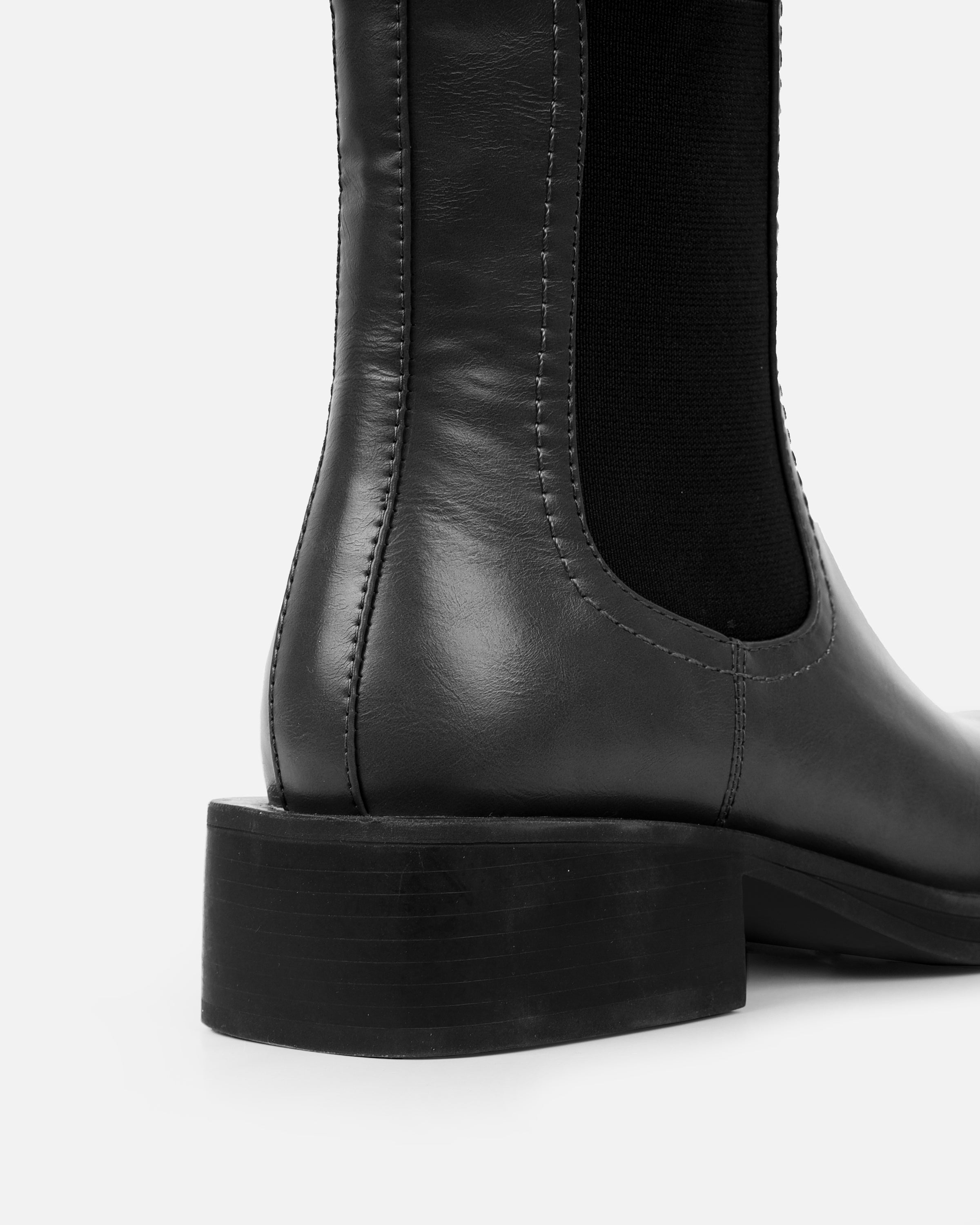 Walter Black Flat Ankle Boots