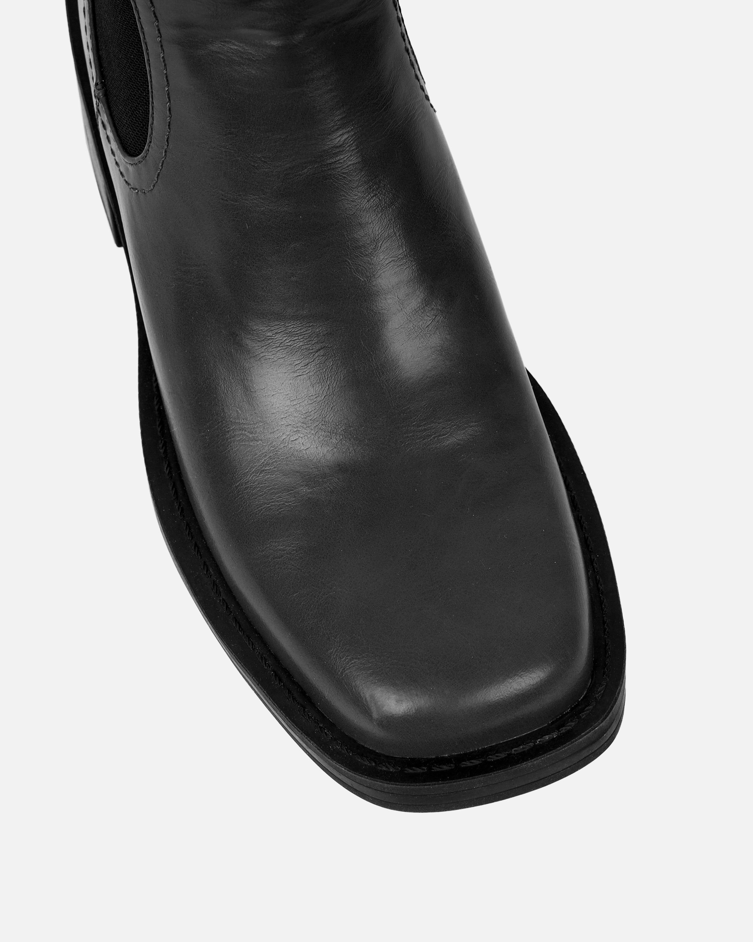 Walter Black Flat Ankle Boots