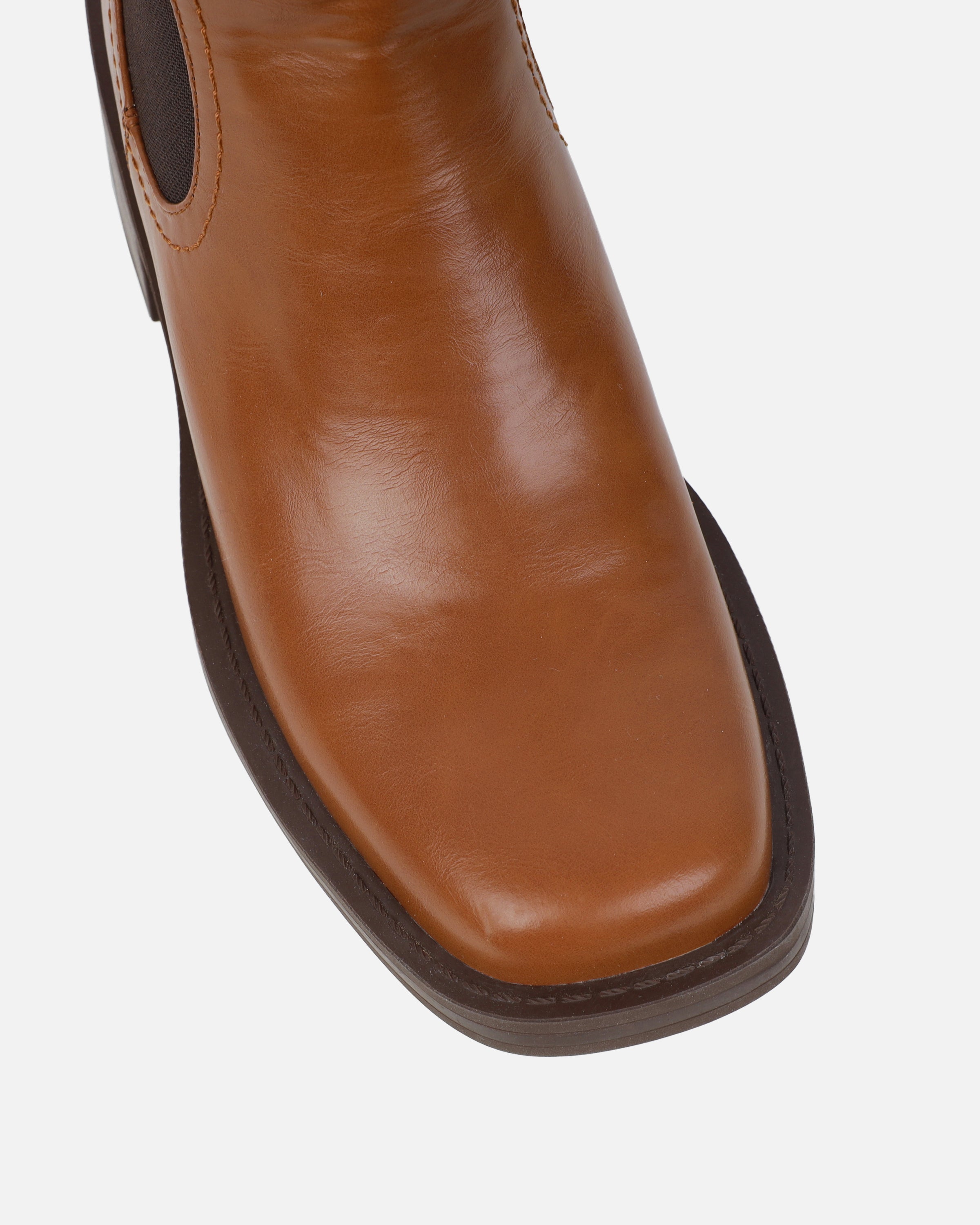 Walter Tan Flat ankle boots