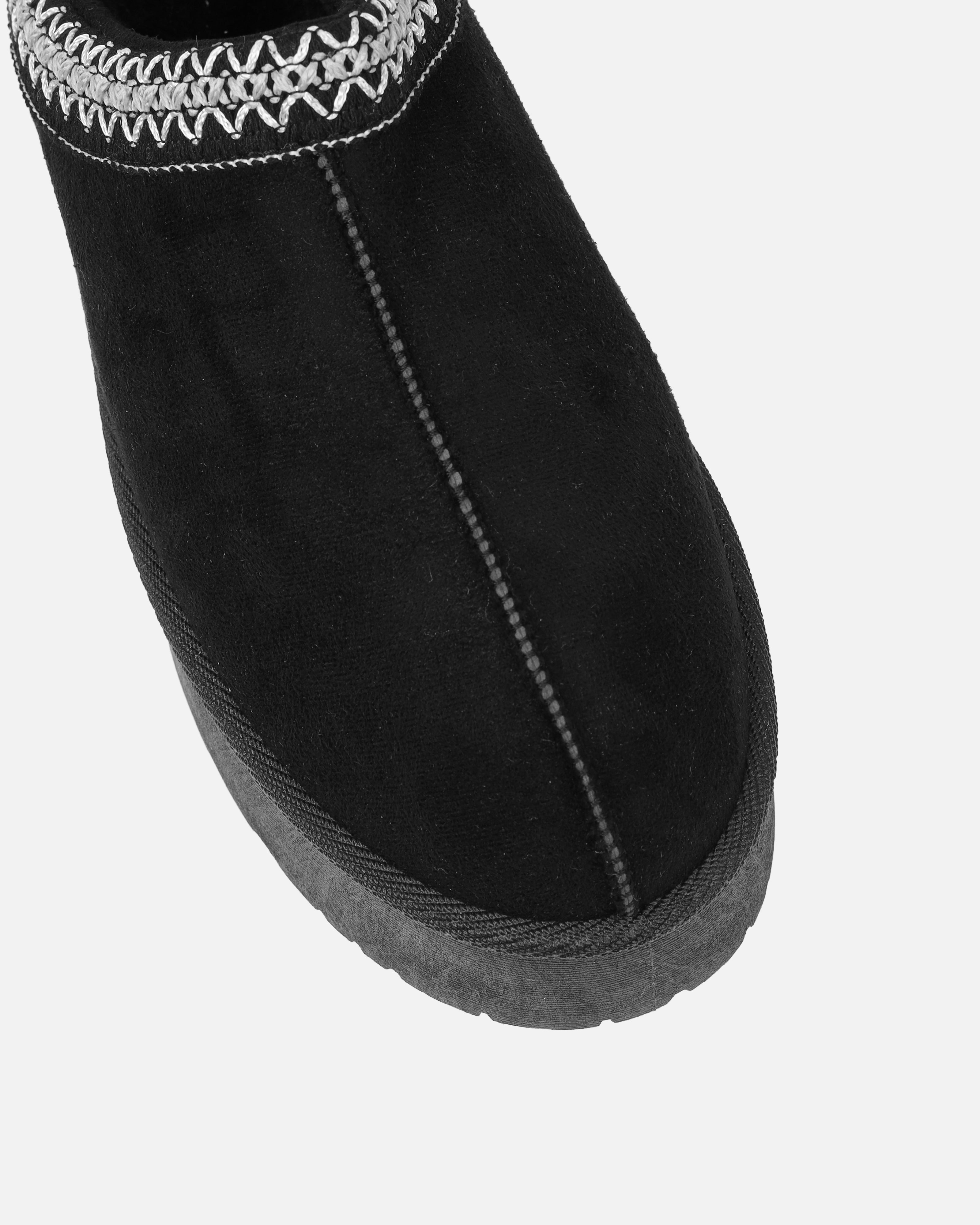 Coko Black Faux Suede Flatform