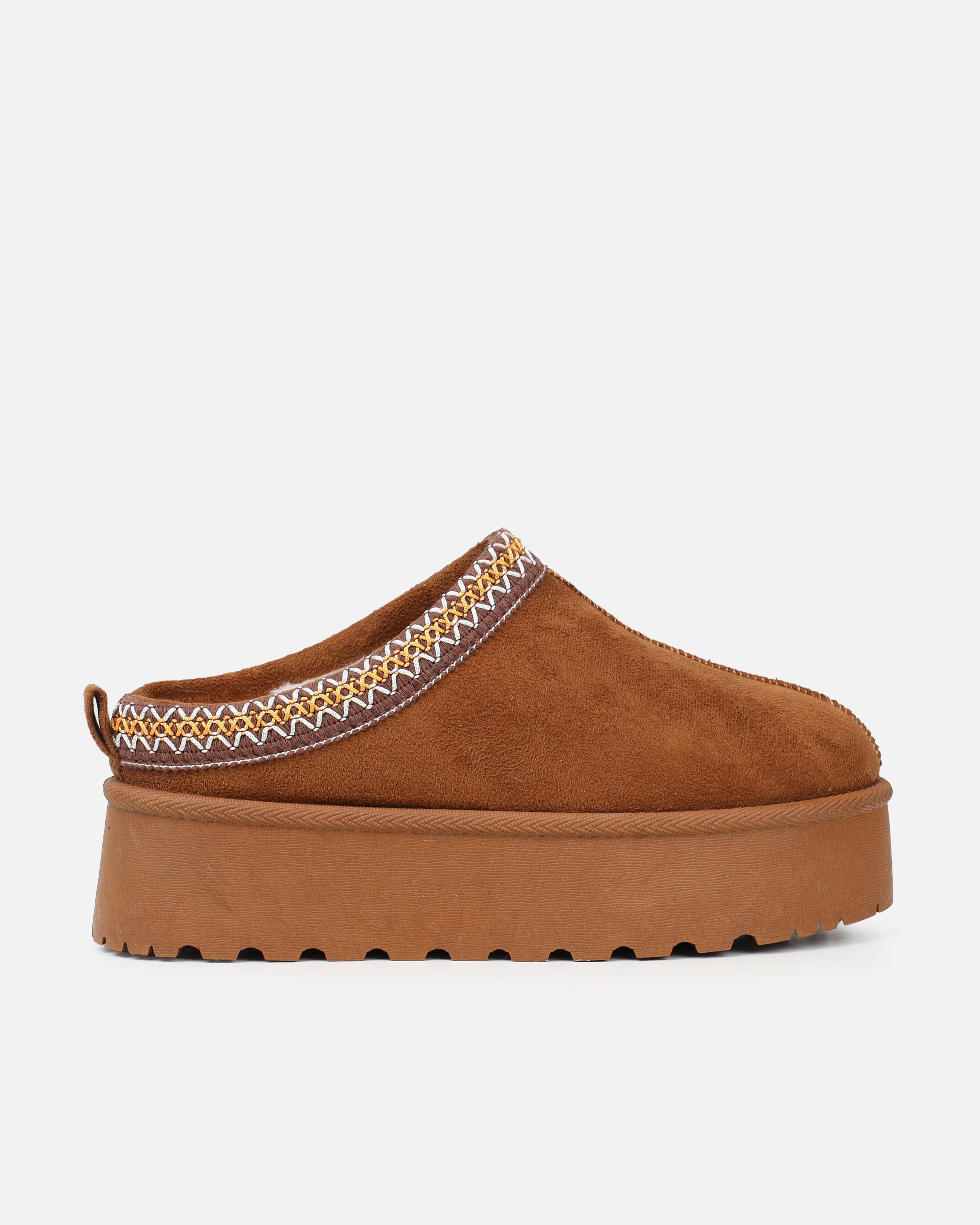 Coko Tan Faux Suede Flatform