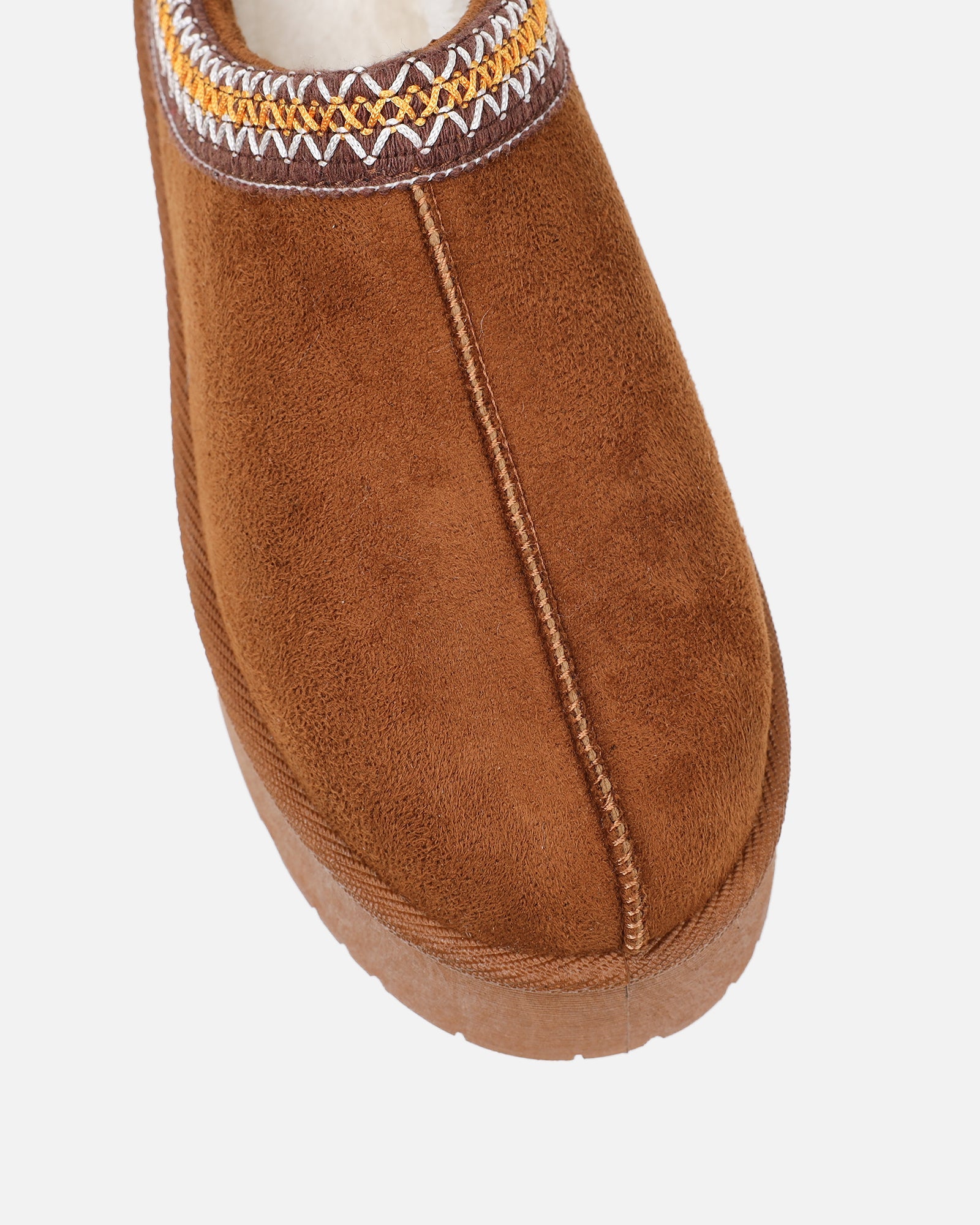 Coko Tan Faux Suede Flatform