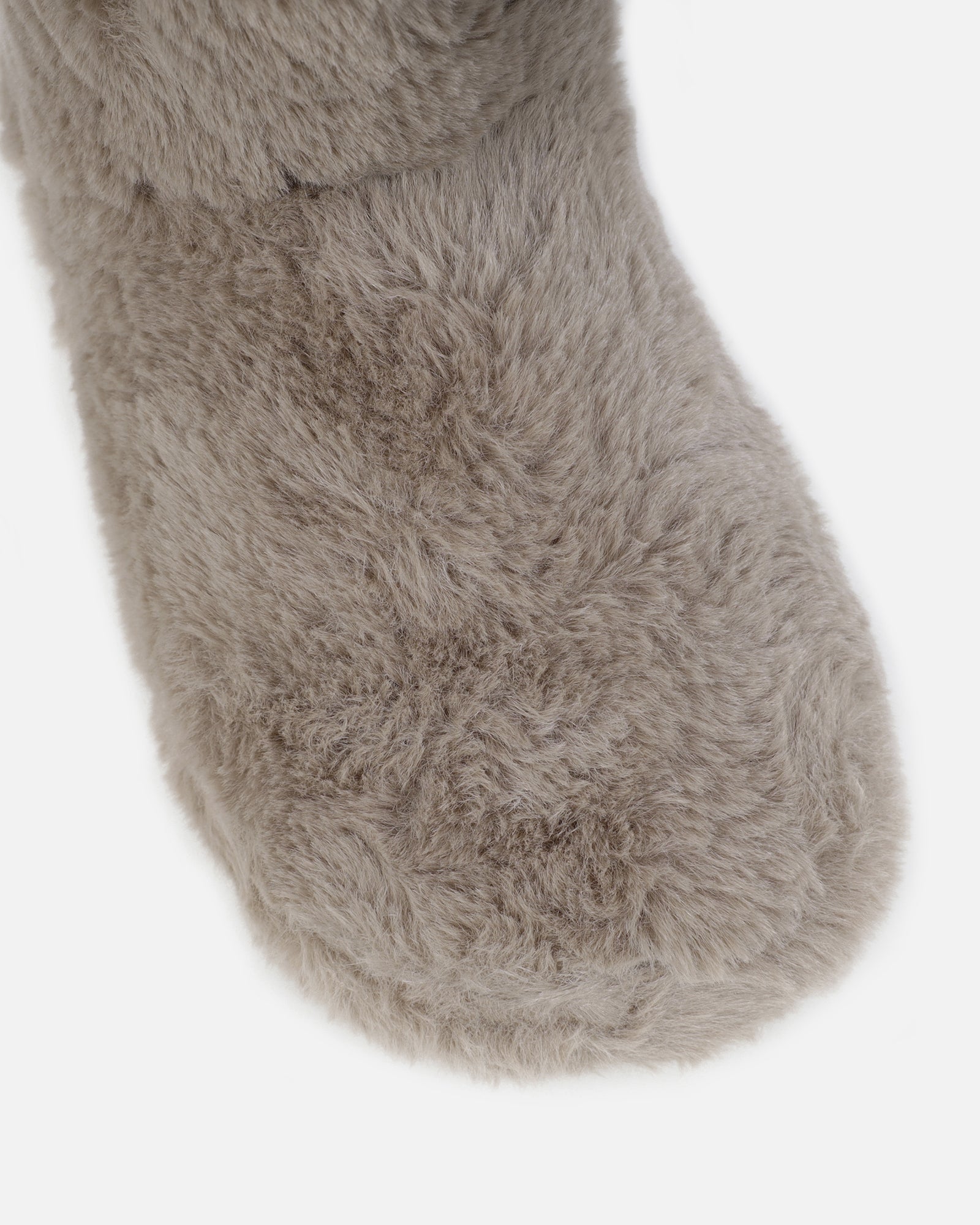 Comfy Mocha Fluffy Slipper Boots