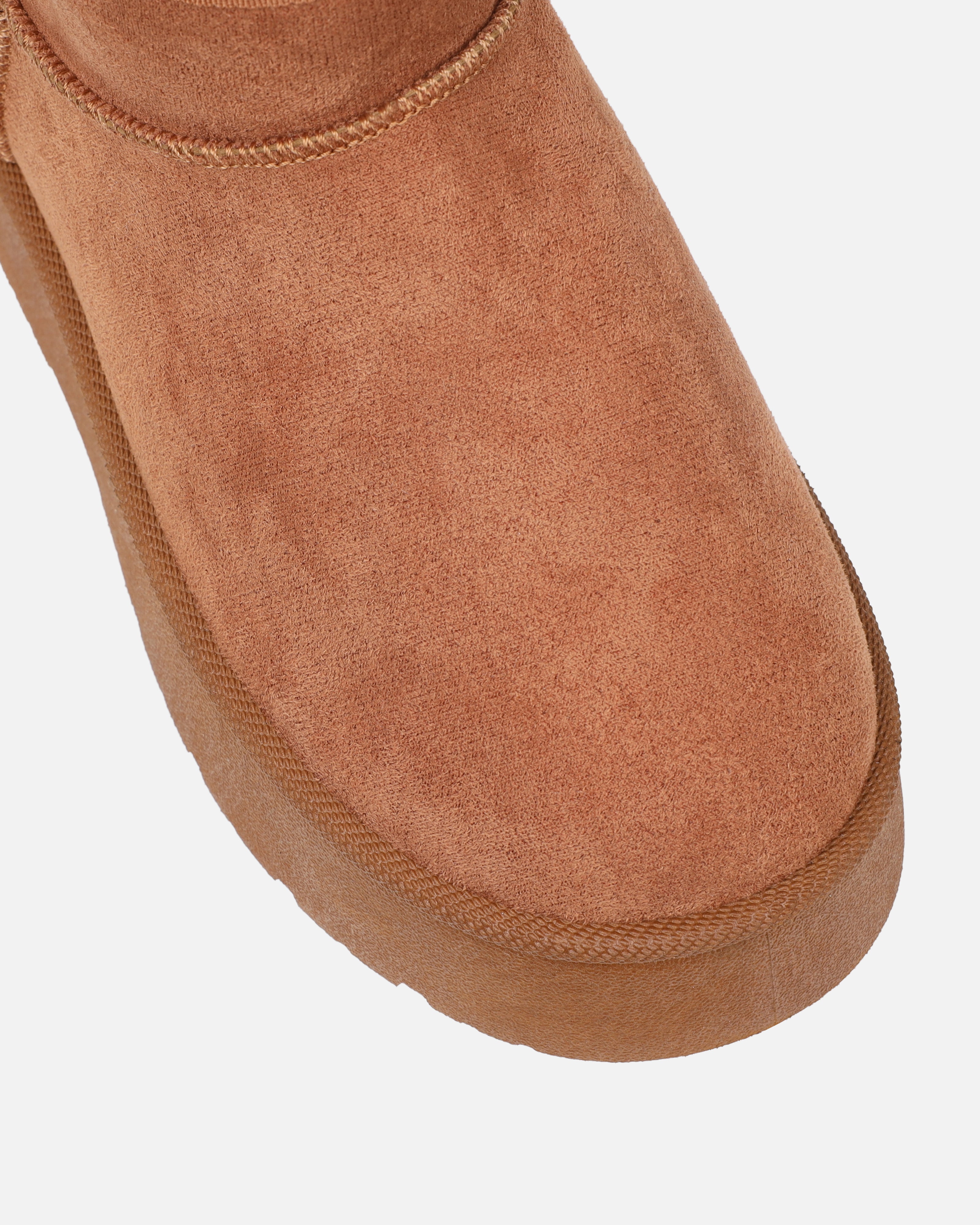 Cori Tan Faux Suede Flatform Boots