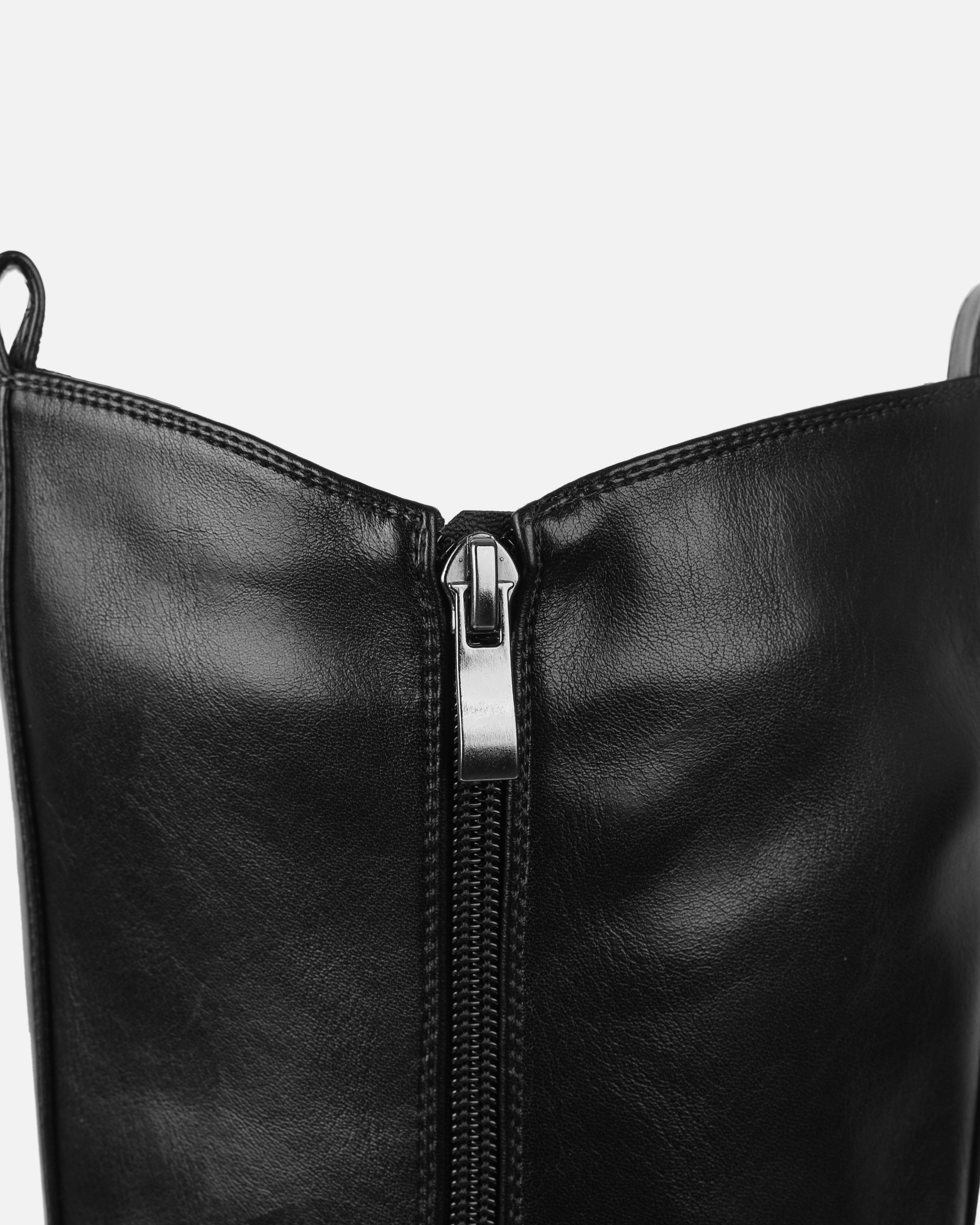 Tommo Black Flat Chunky Knee High Boots