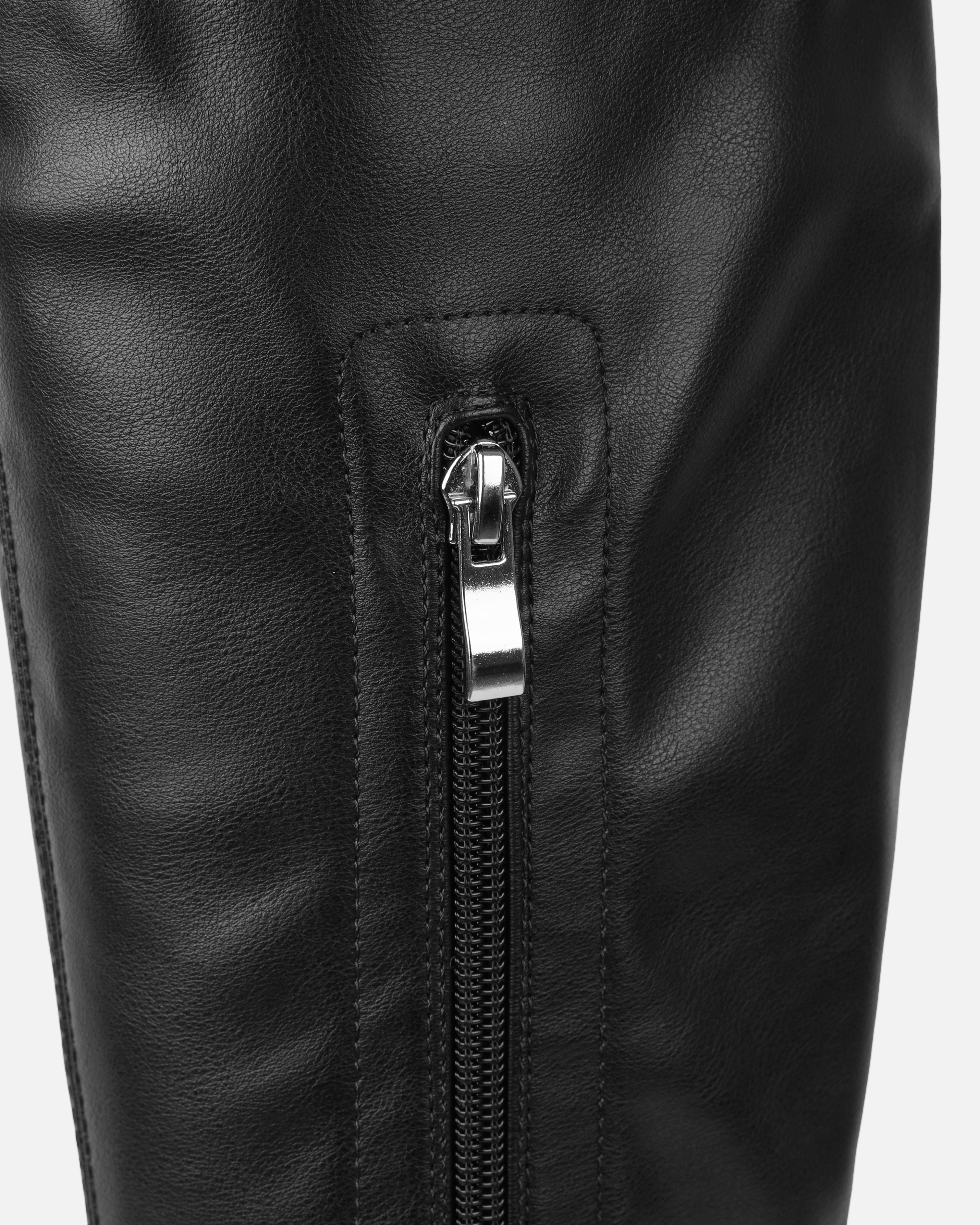 Wezley Black Flat Over The Knee Thigh High Boots