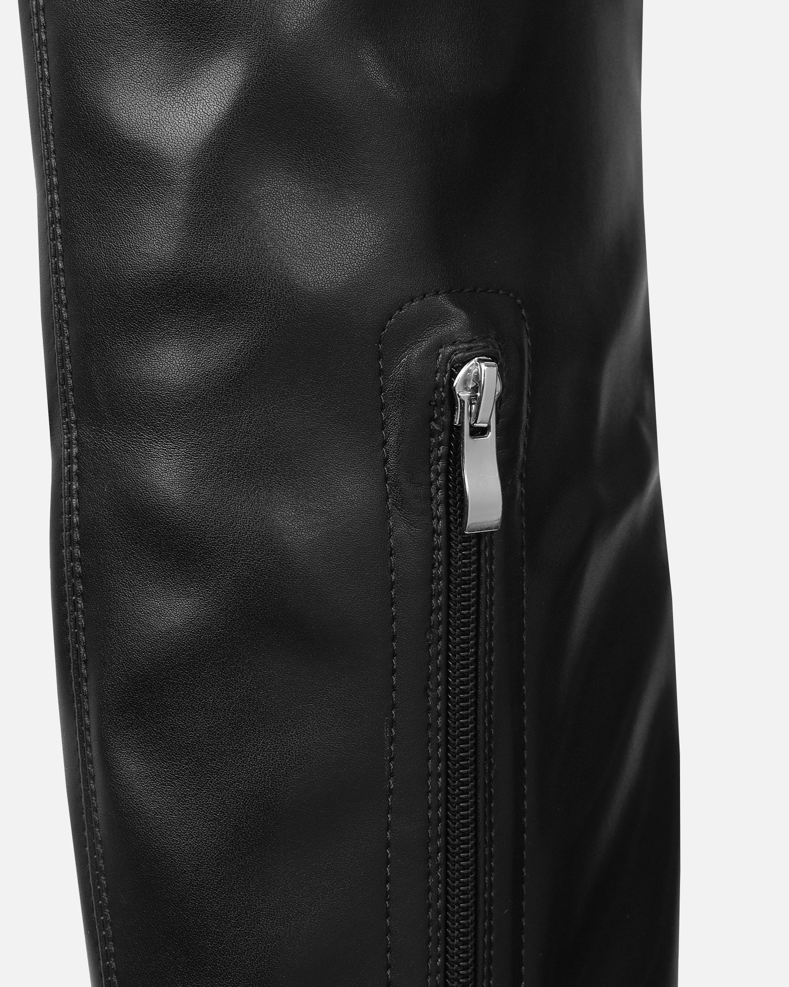 Butler Black Stretch Over The Knee Boots With Buckles