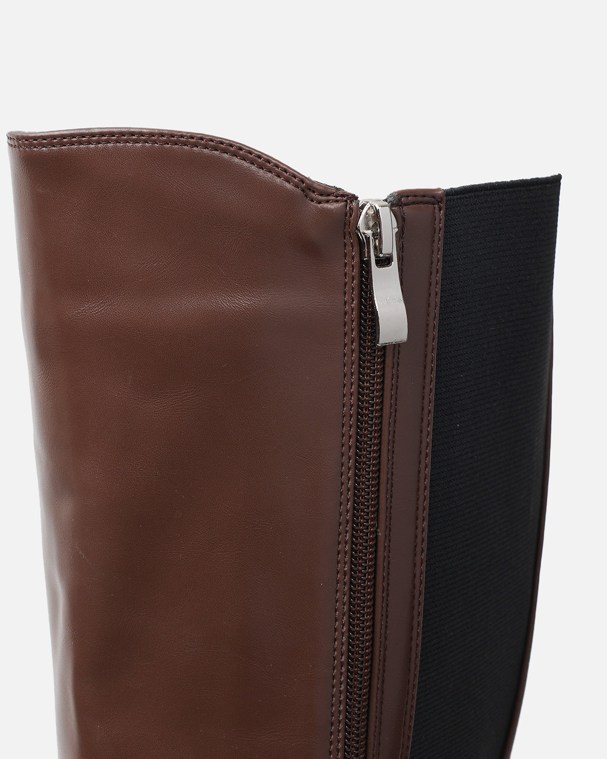 Bernard Brown Chunky Knee Boots