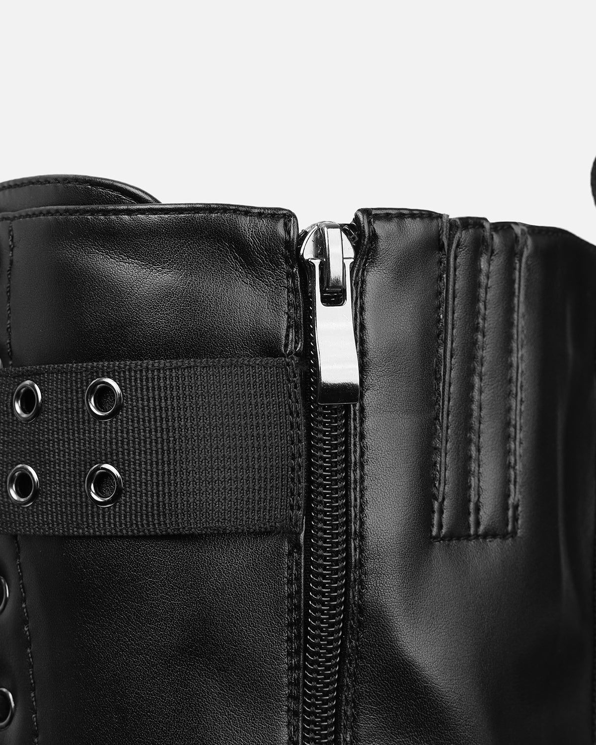 Benedict Black Multi Buckle Chunky Knee Boots