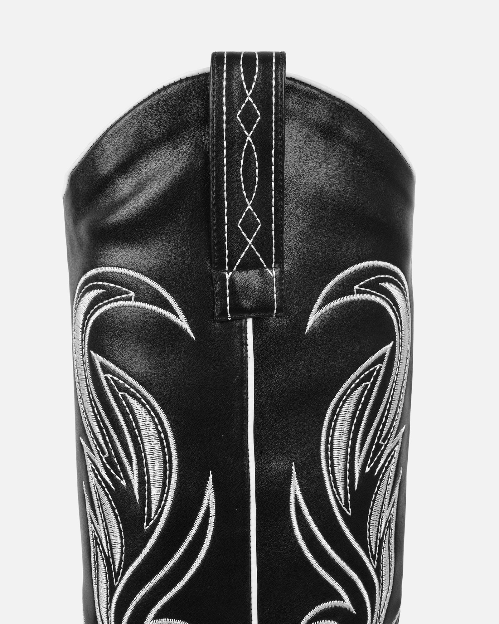 Eagon Black Knee High Western Boots