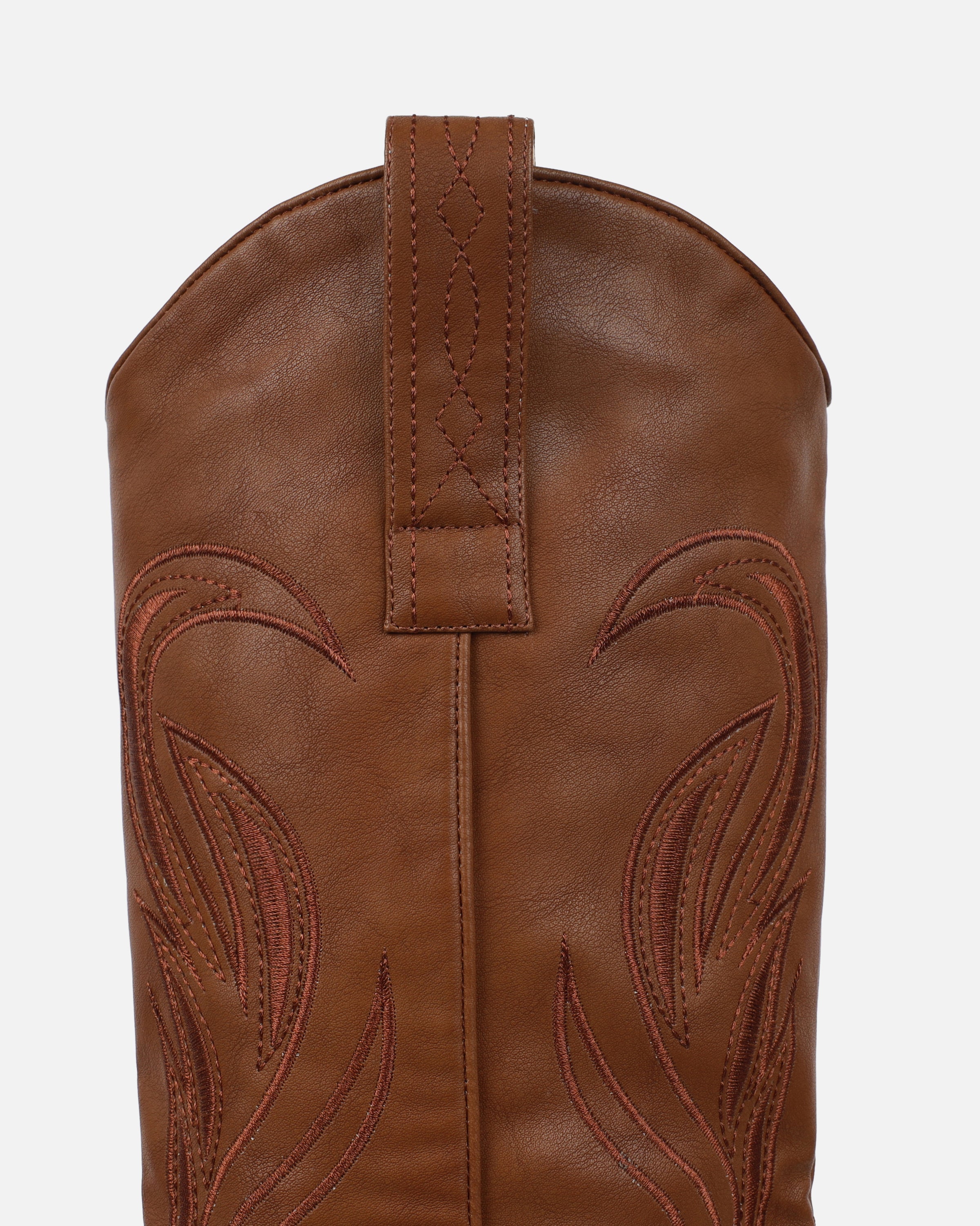 Eagon Tan Knee High Western Boots