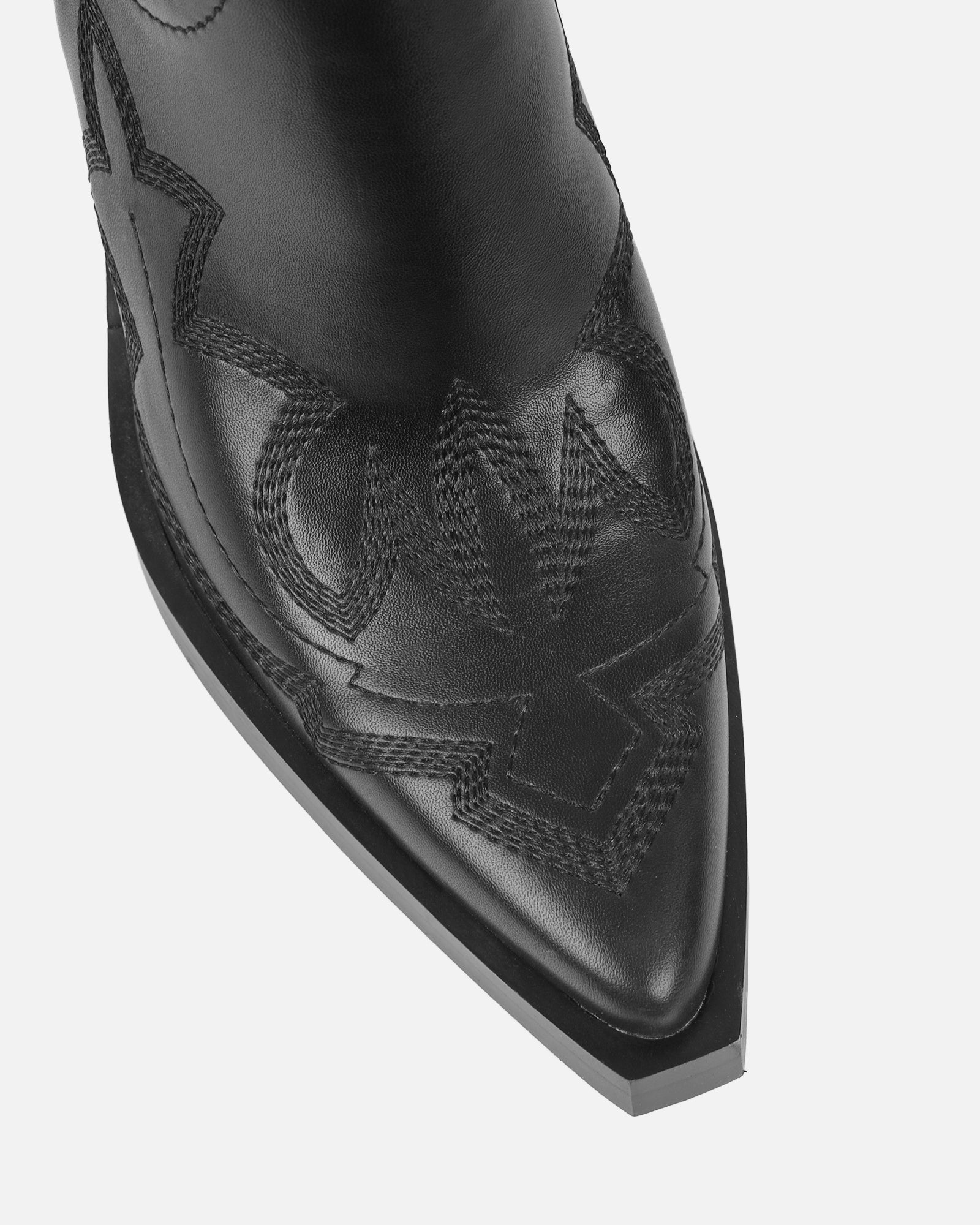 Everest Black Calf Western Boots