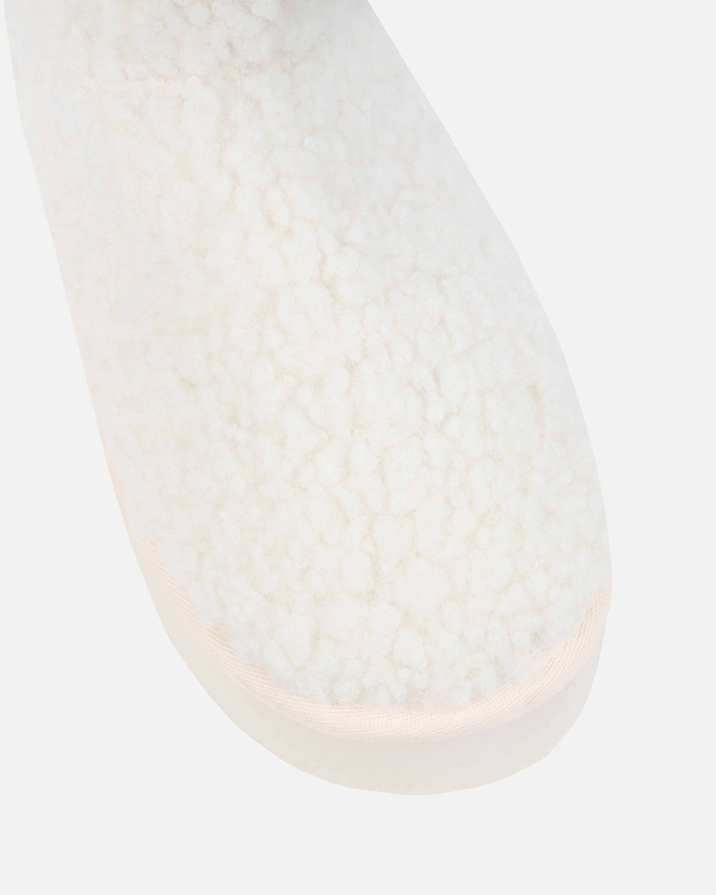 Fleecy Cream Borg Flatform Boots