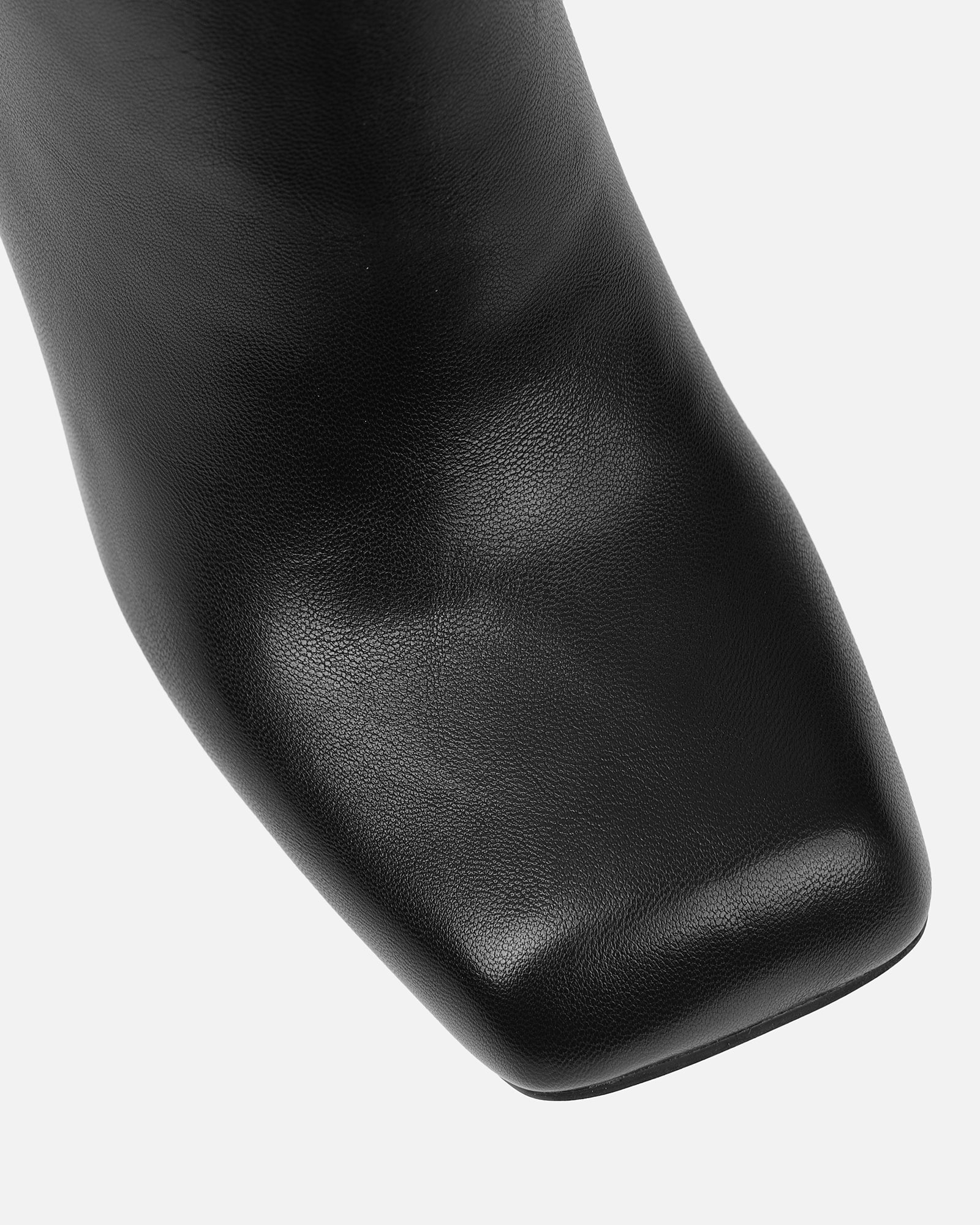 Garfield Black Square Toe Ankle Boots