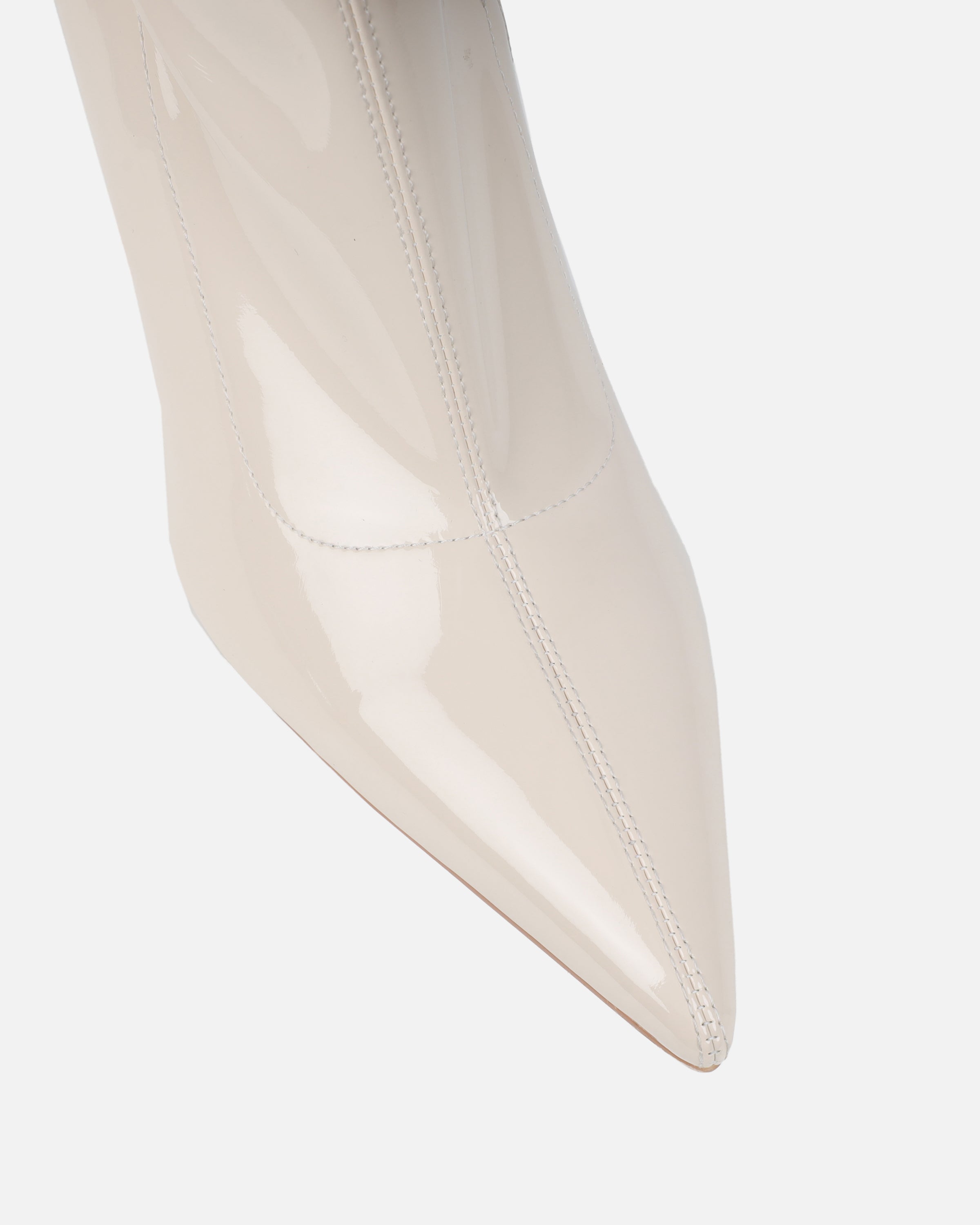 Vermont Stone Patent Stretch Over The Knee Boots