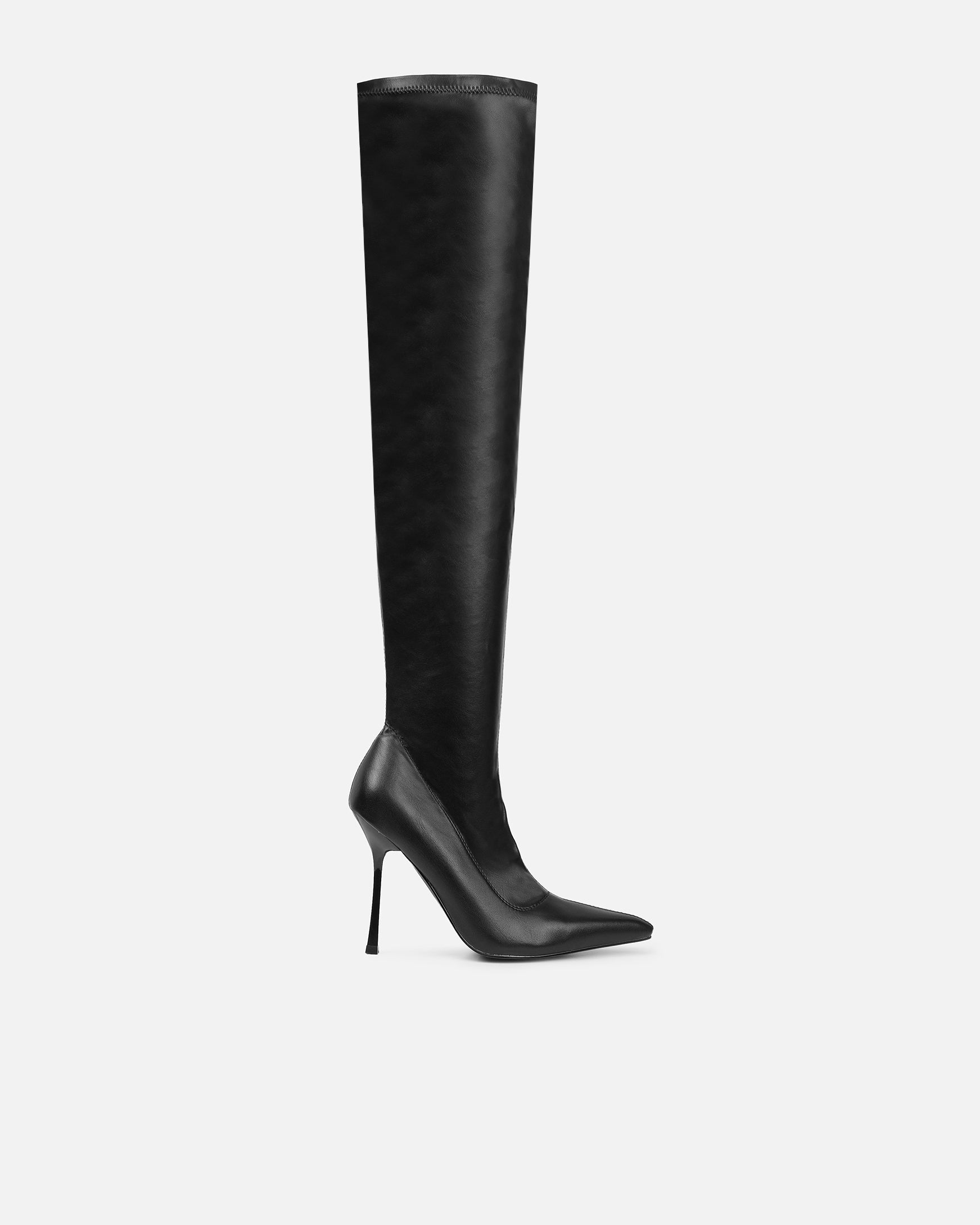 Hades Black Stretch Over The Knee Boots