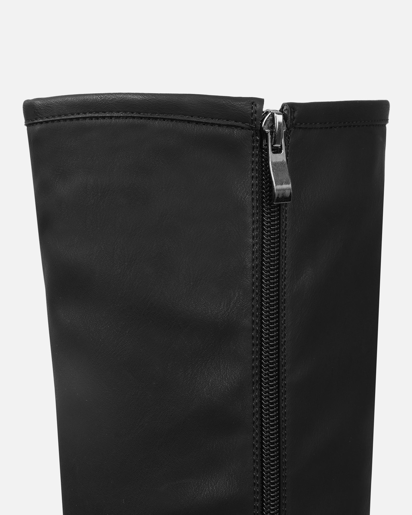 Hamid Black Chunky Biker Boots