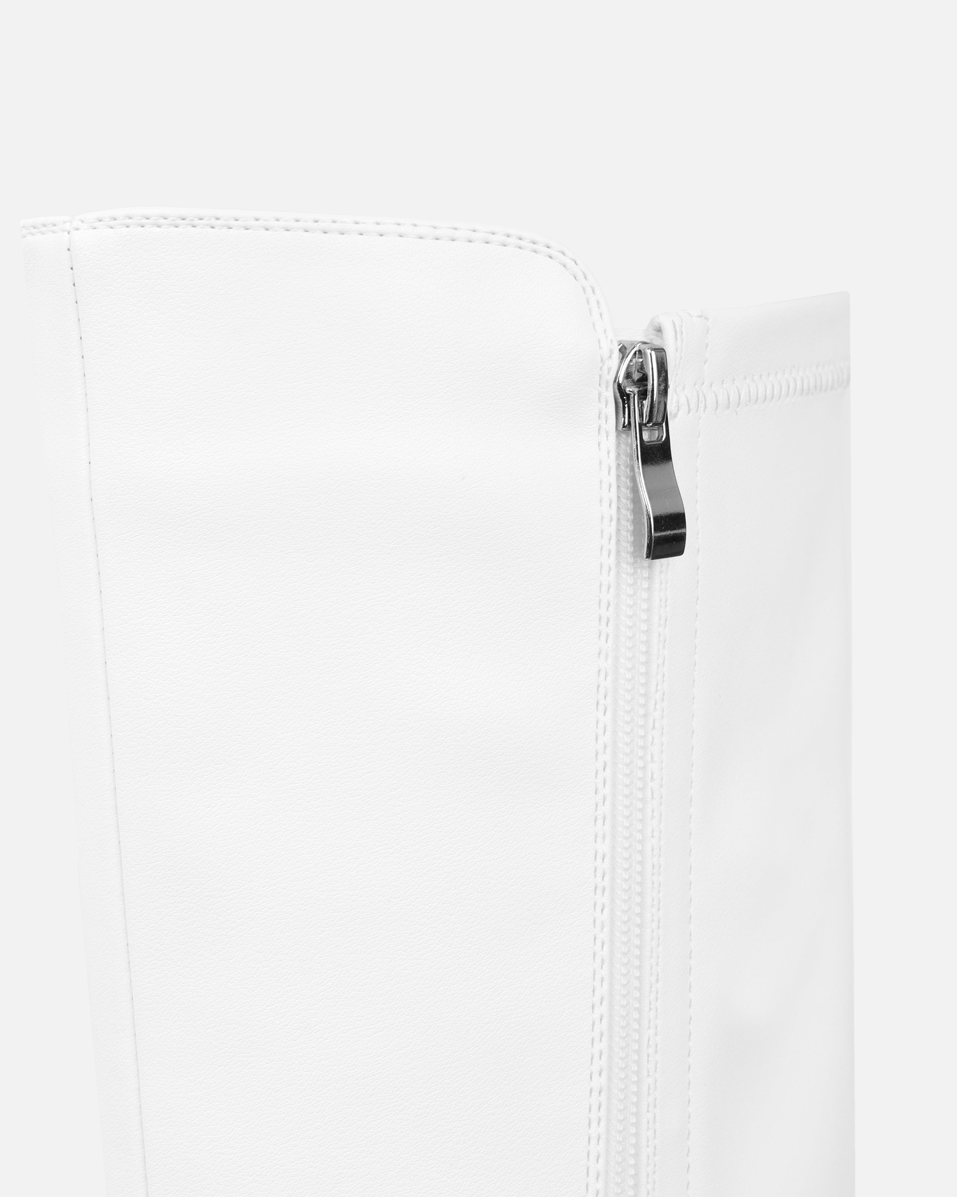 Hart white stretch knee boots