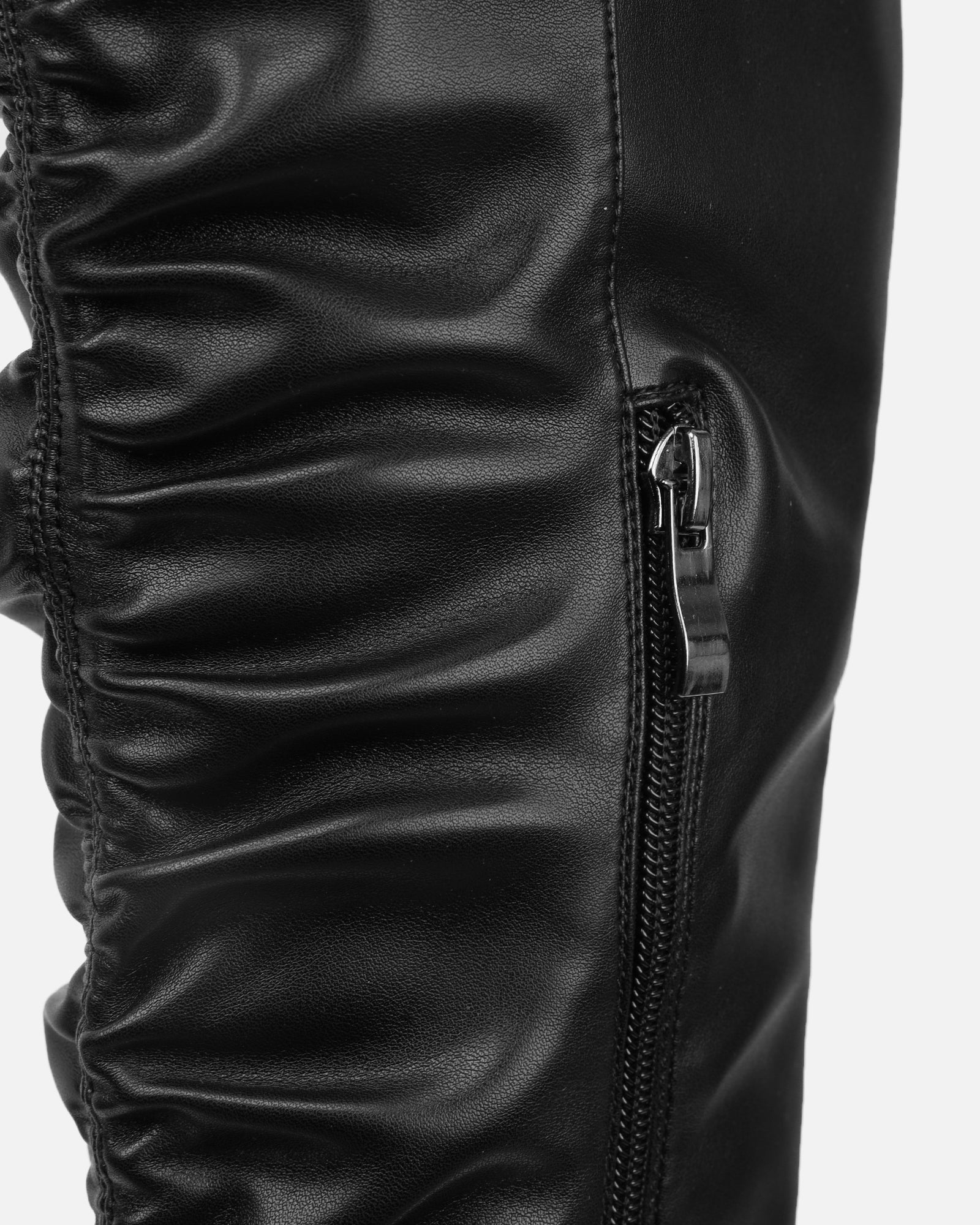 Igor Black Thigh High Ruched Stiletto Boots