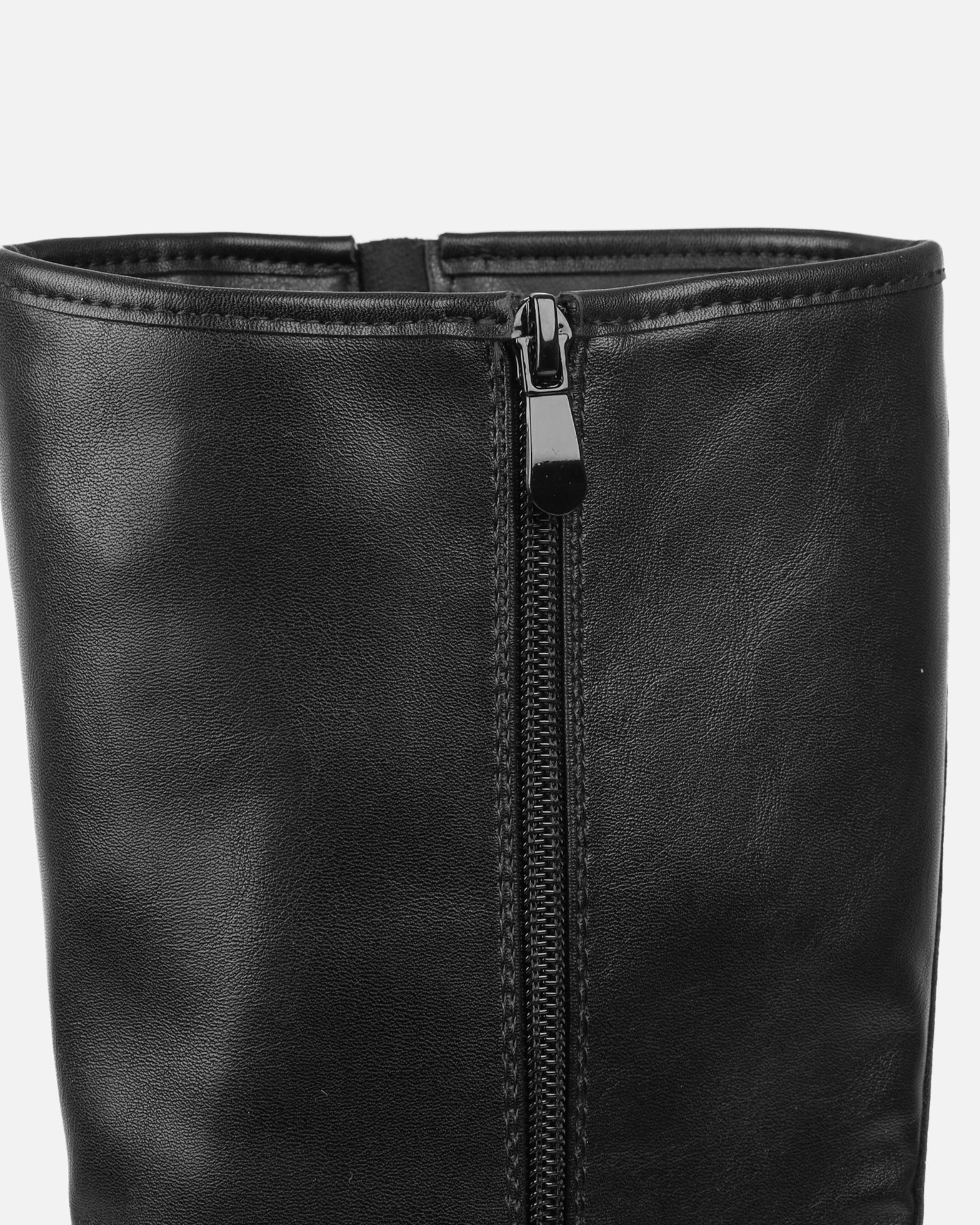 Indiana Black Strap Detail Biker Boots