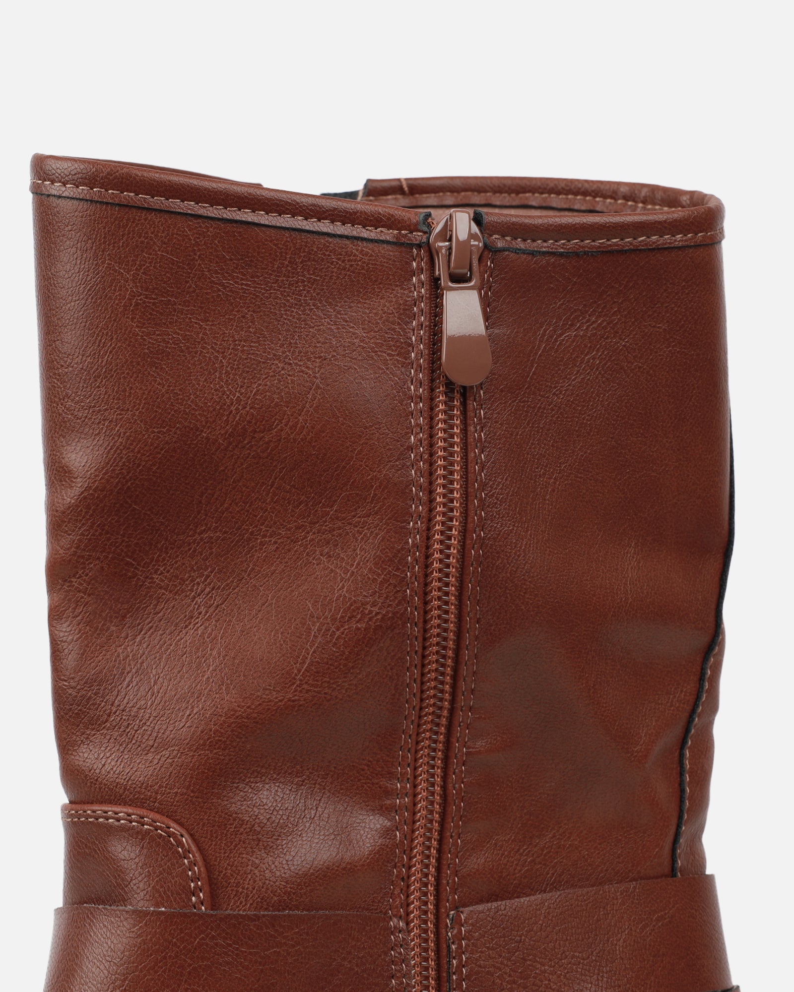 Indi Tan Short Biker Boots