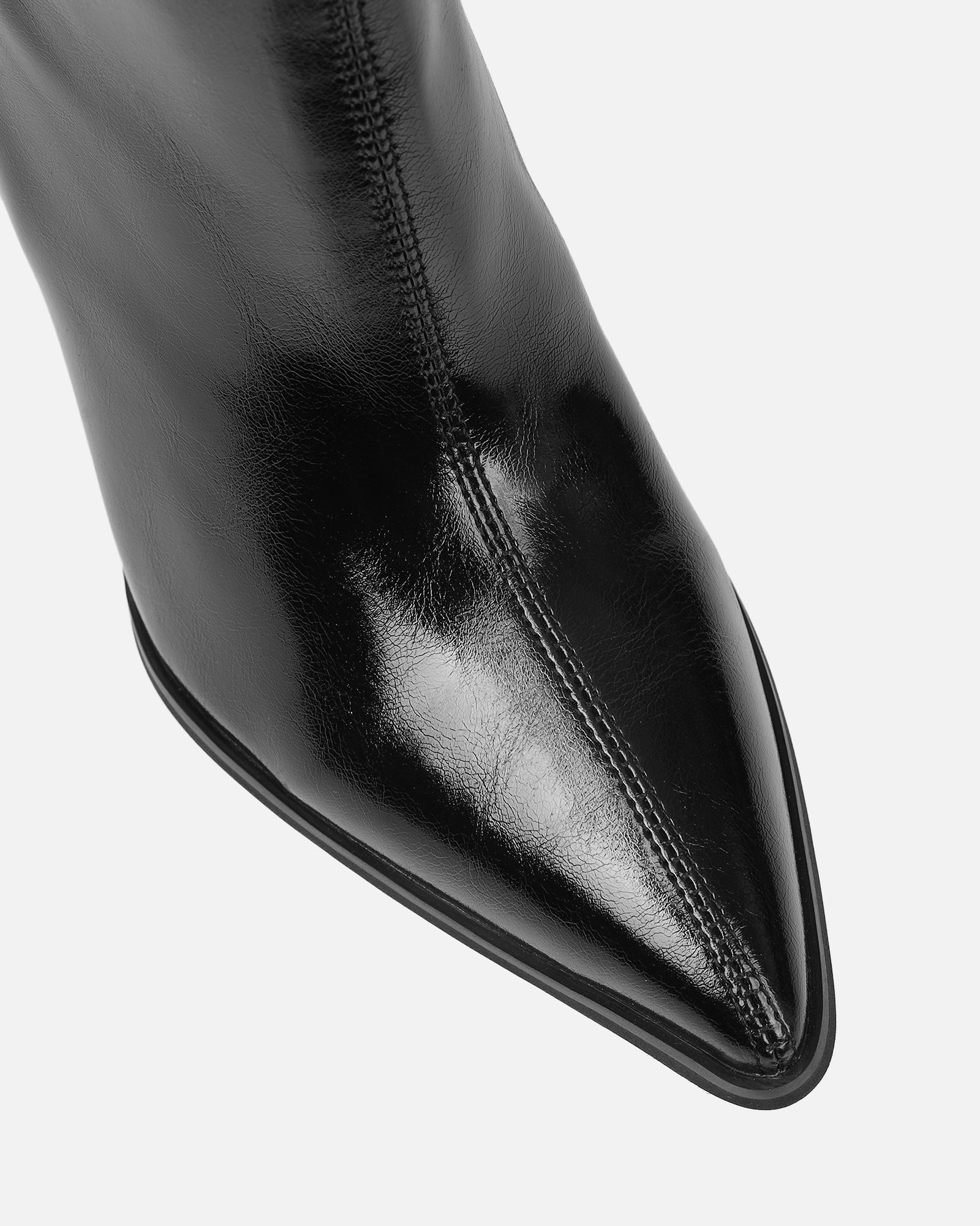 Jacq Black Ruched Over The Knee Boots