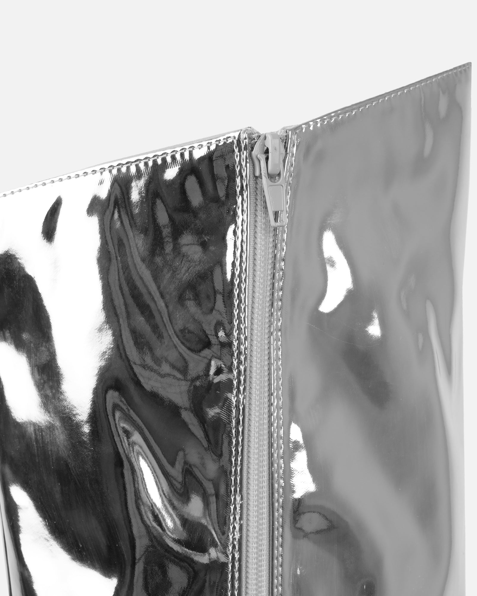 Jairo Silver Metallic Knee High Boots