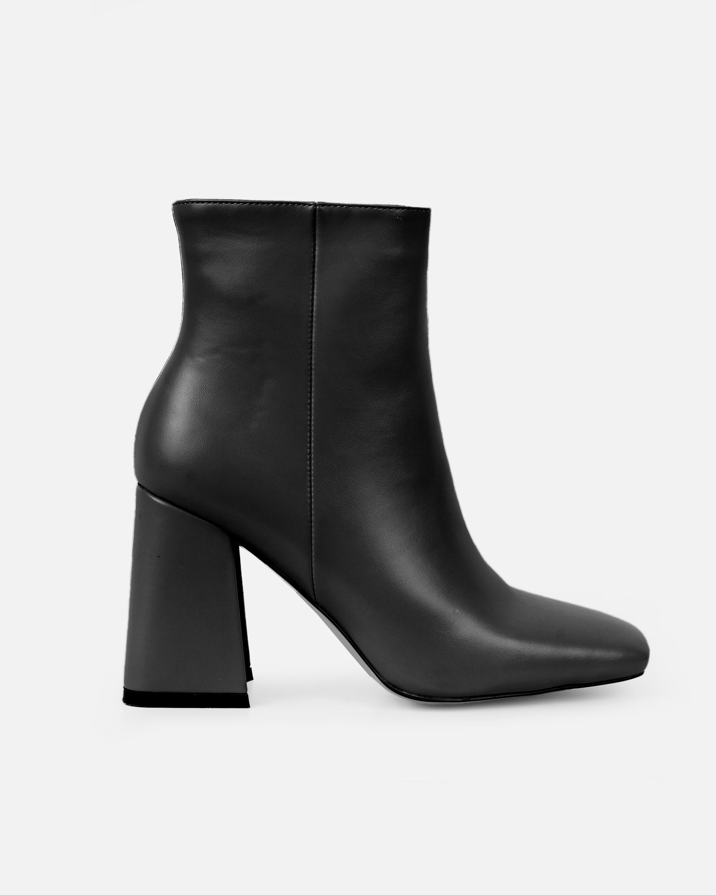 Jameson Black Mid Heeled Ankle Boots
