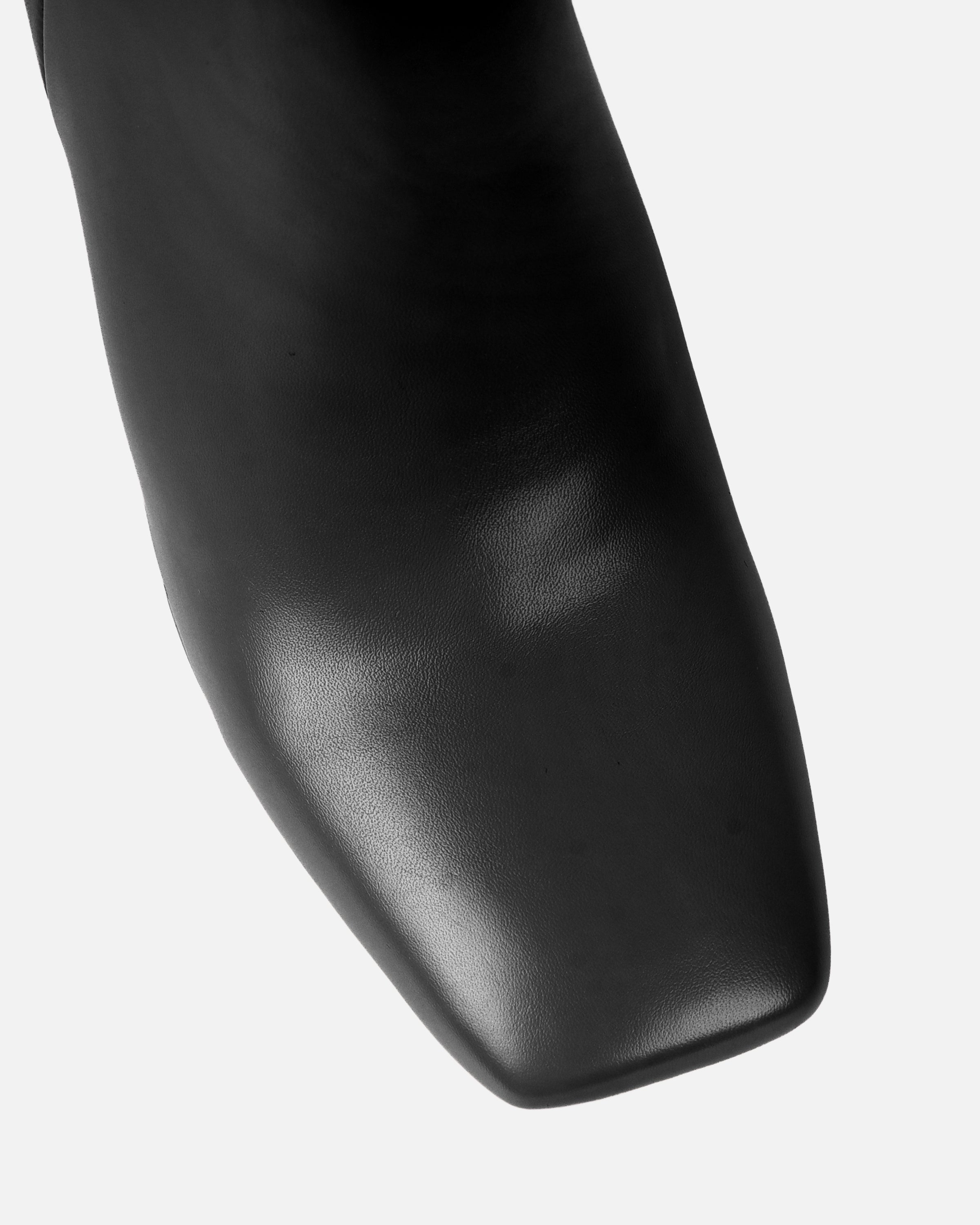 Jameson Black Mid Heeled Ankle Boots