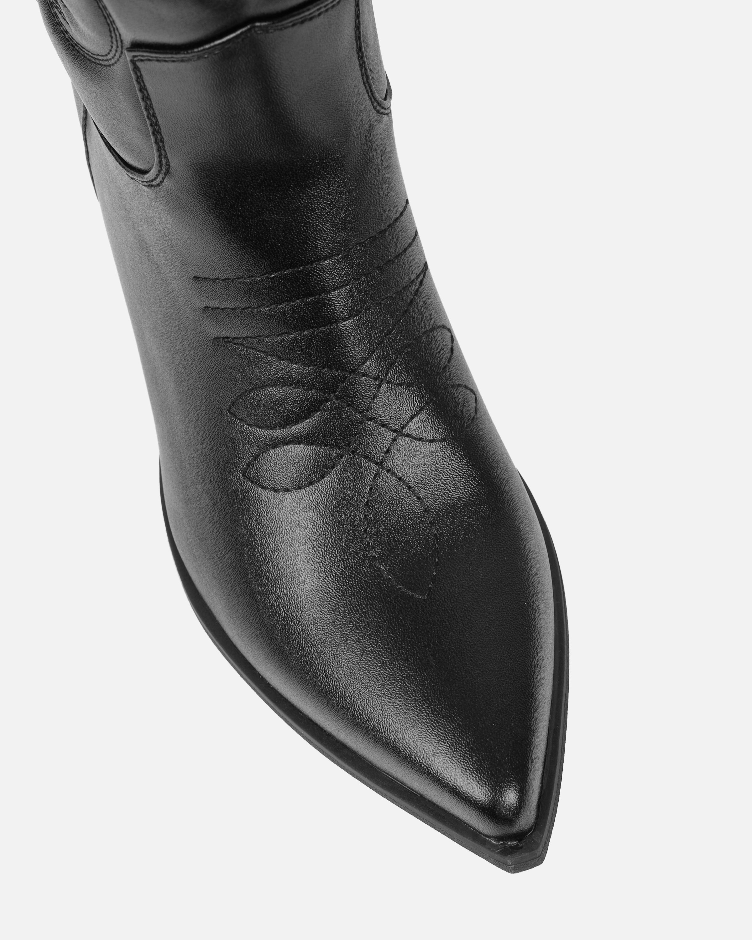 Joseph Black Calf Western Boots