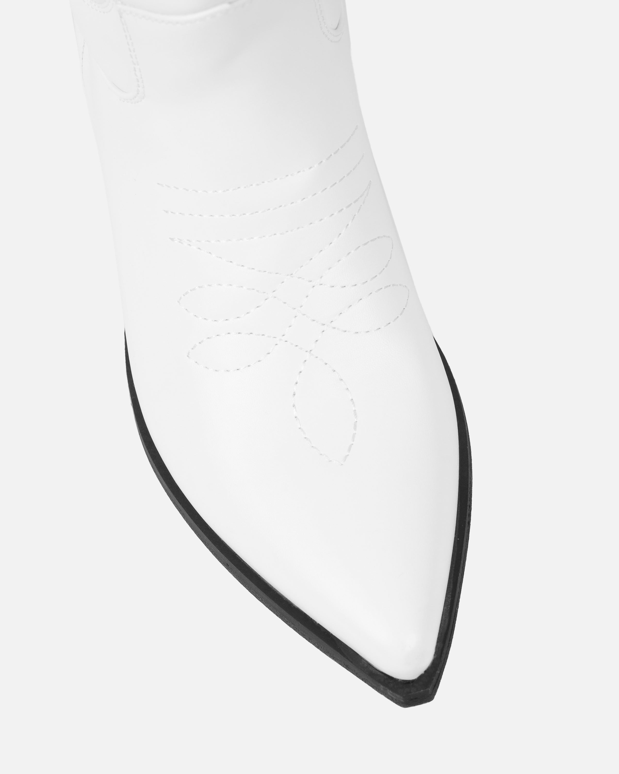 Joseph White Calf Western Boots