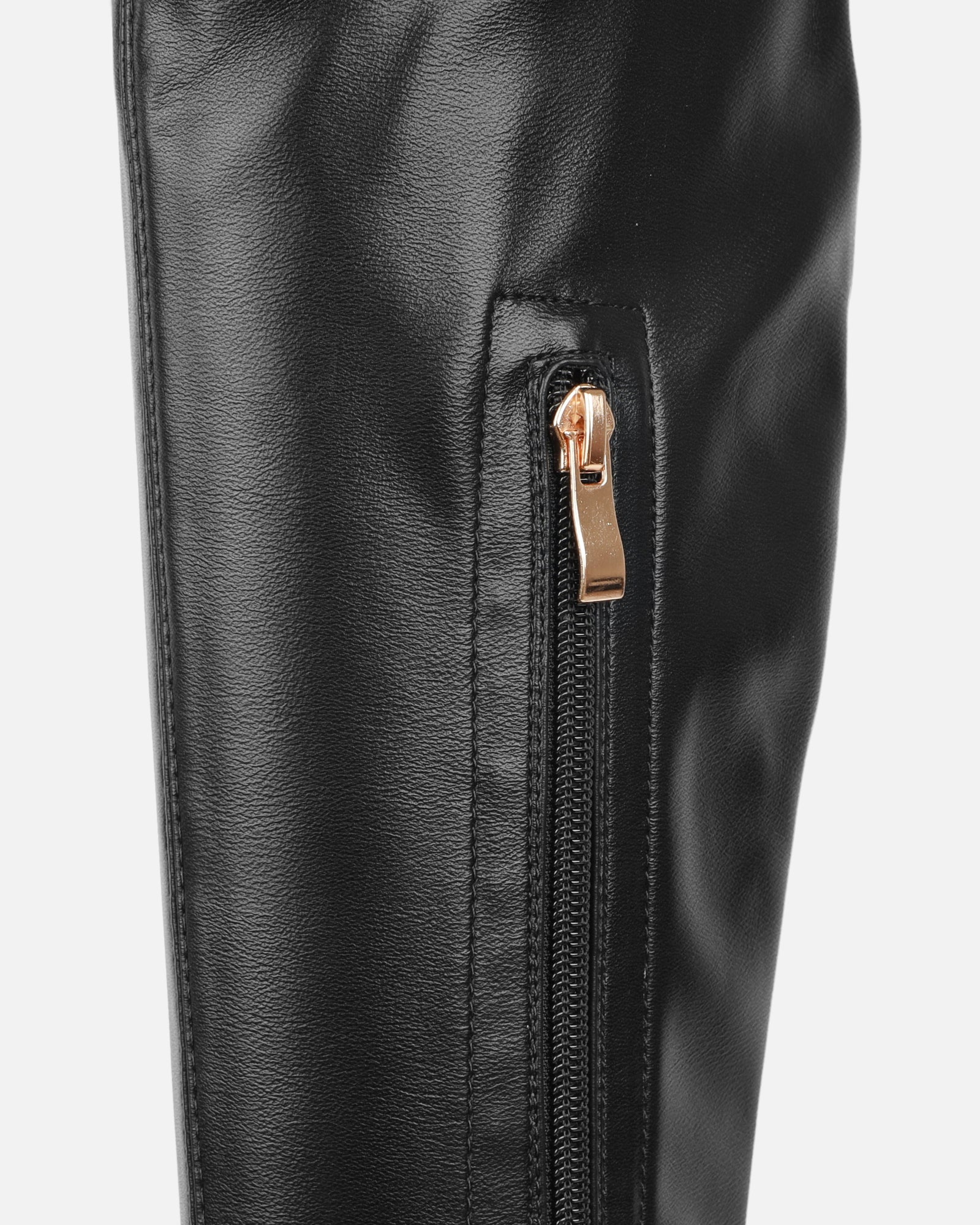 Kadeem Black Wedge Over The Knee Boots